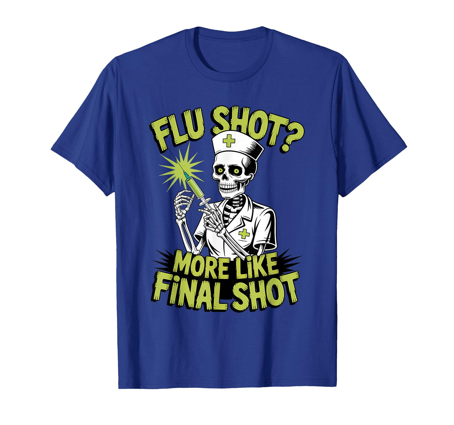 Skeleton Nurse Halloween Funny Spooky Medical T-Shirt