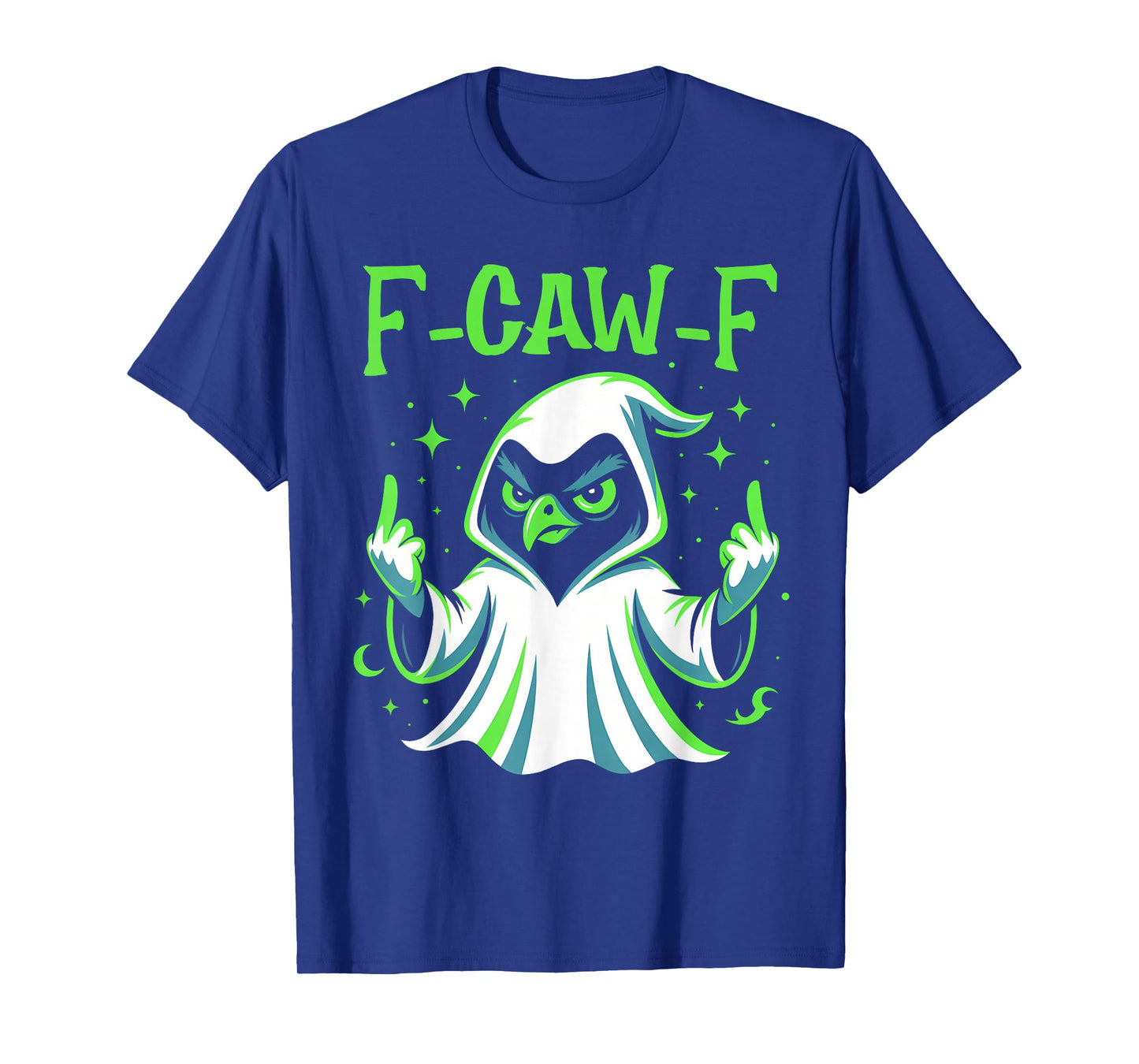 F-CAW-F β Angry Crow Ghost Meme Tee Funny Halloween F CAW F T-Shirt