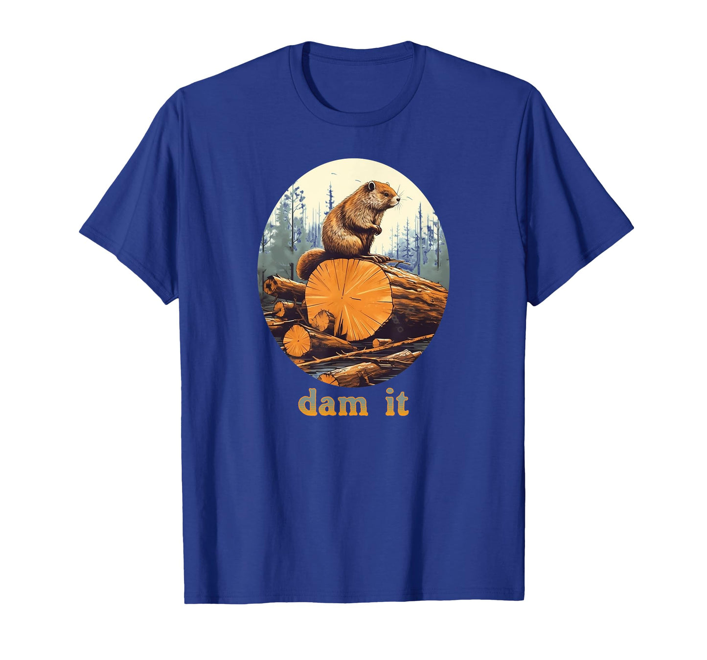 Dam It Beaver Funny Pun Joke T-Shirt