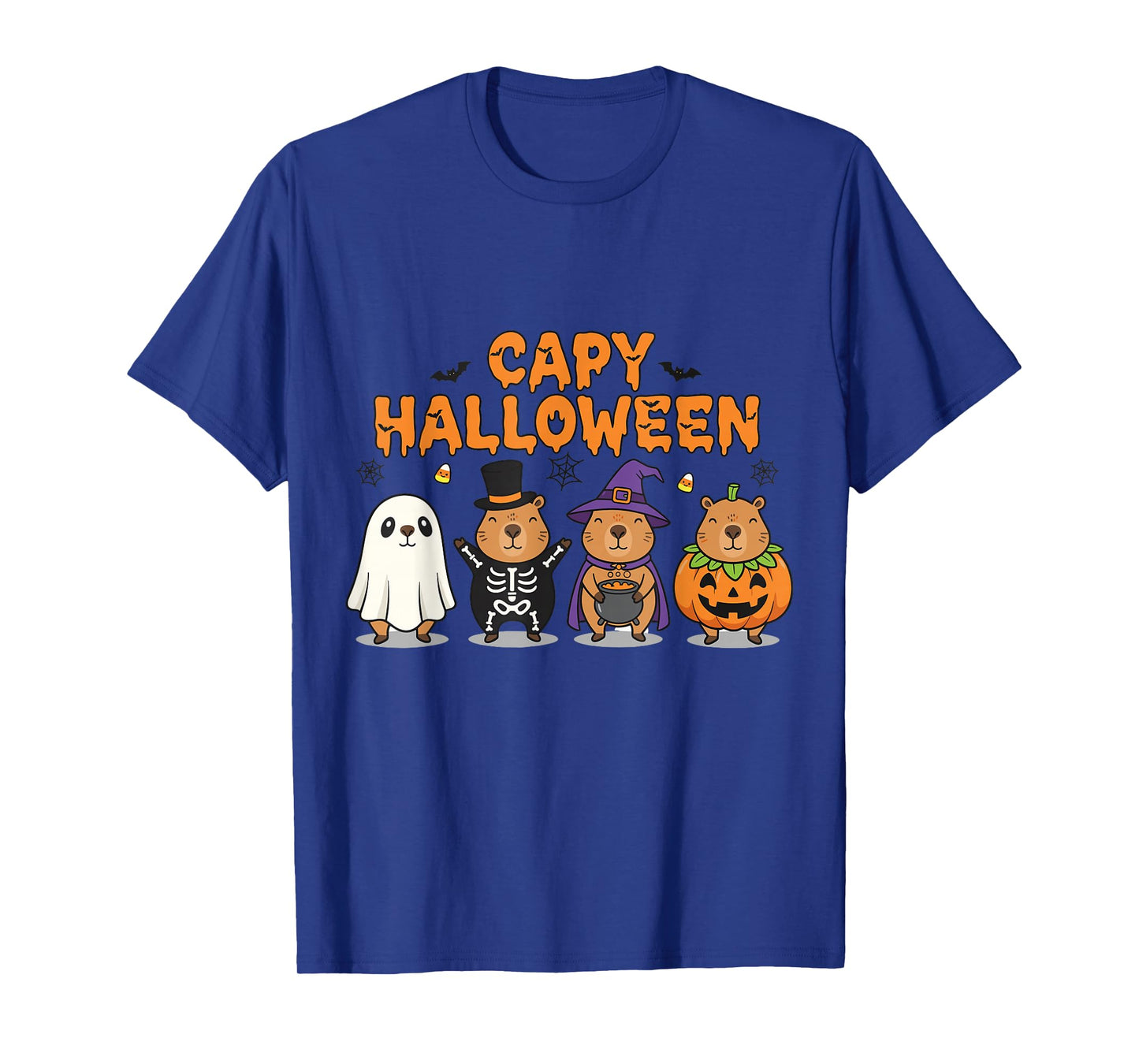 Capy Halloween Boys Girls Cute Capybara Halloween Costume T-Shirt