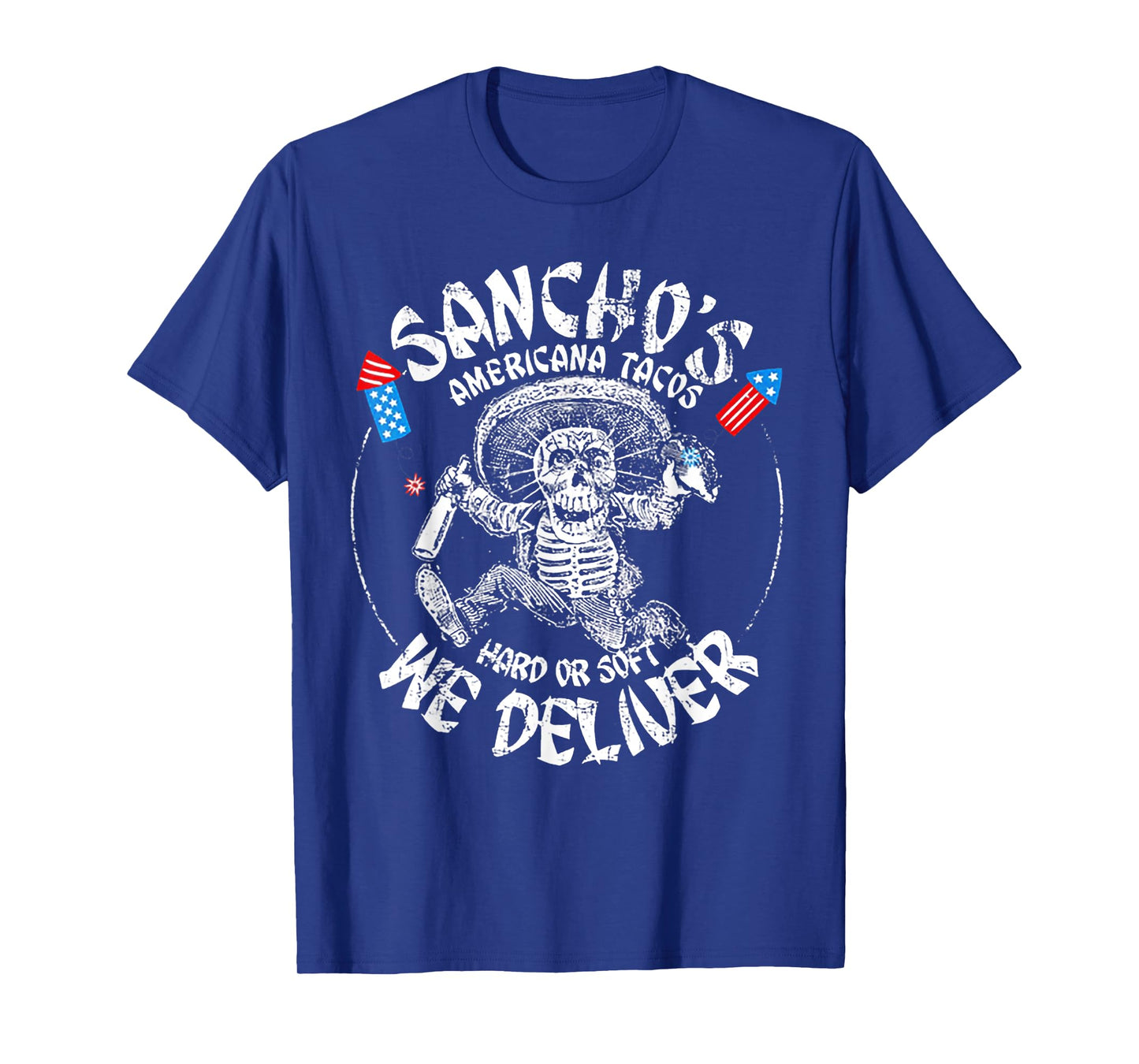 Sancho's Americana Tacos 4th Of July T-Shirt