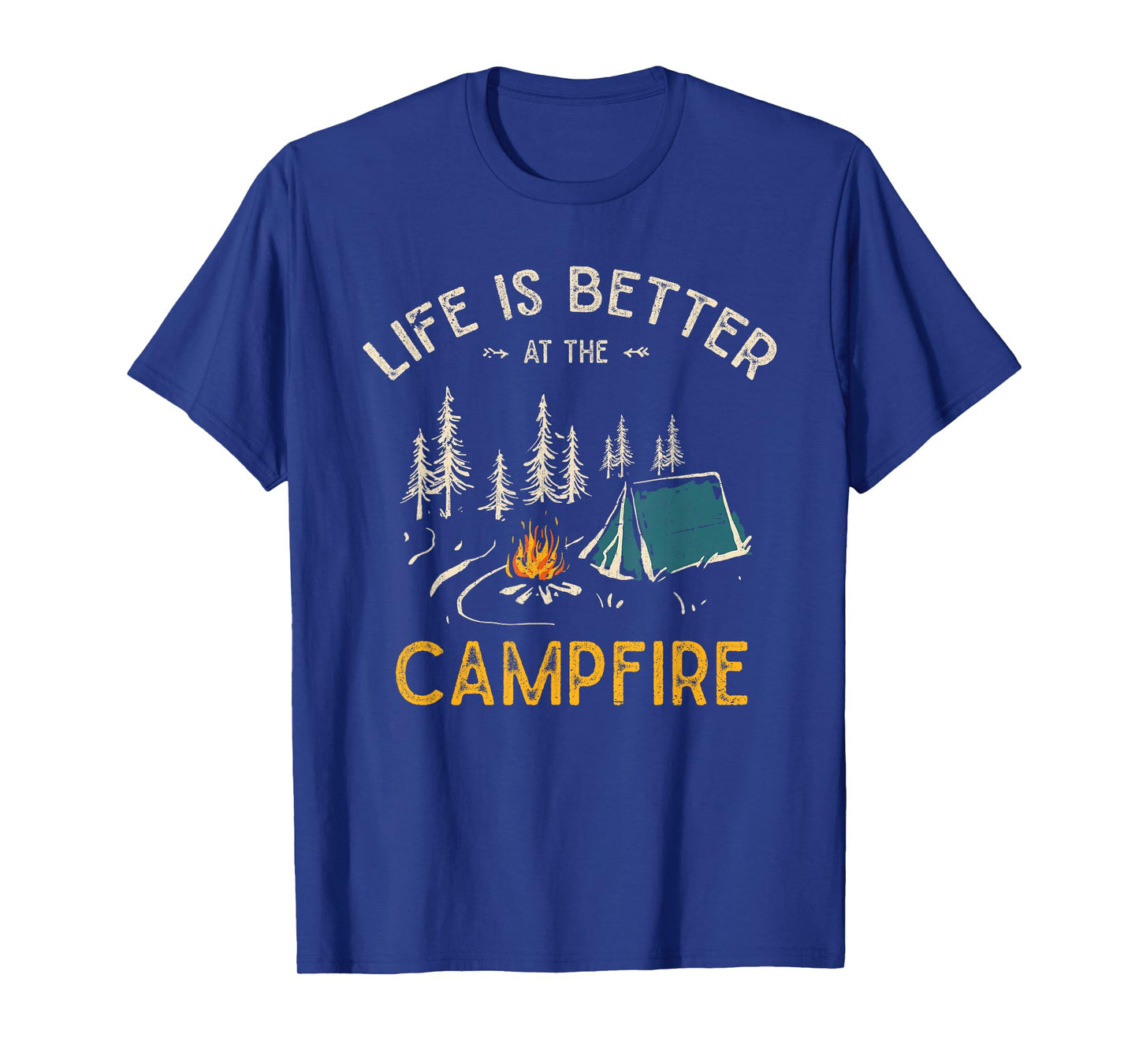 Das Leben ist besser am Lagerfeuer Funny Camper Camping T-Shirt