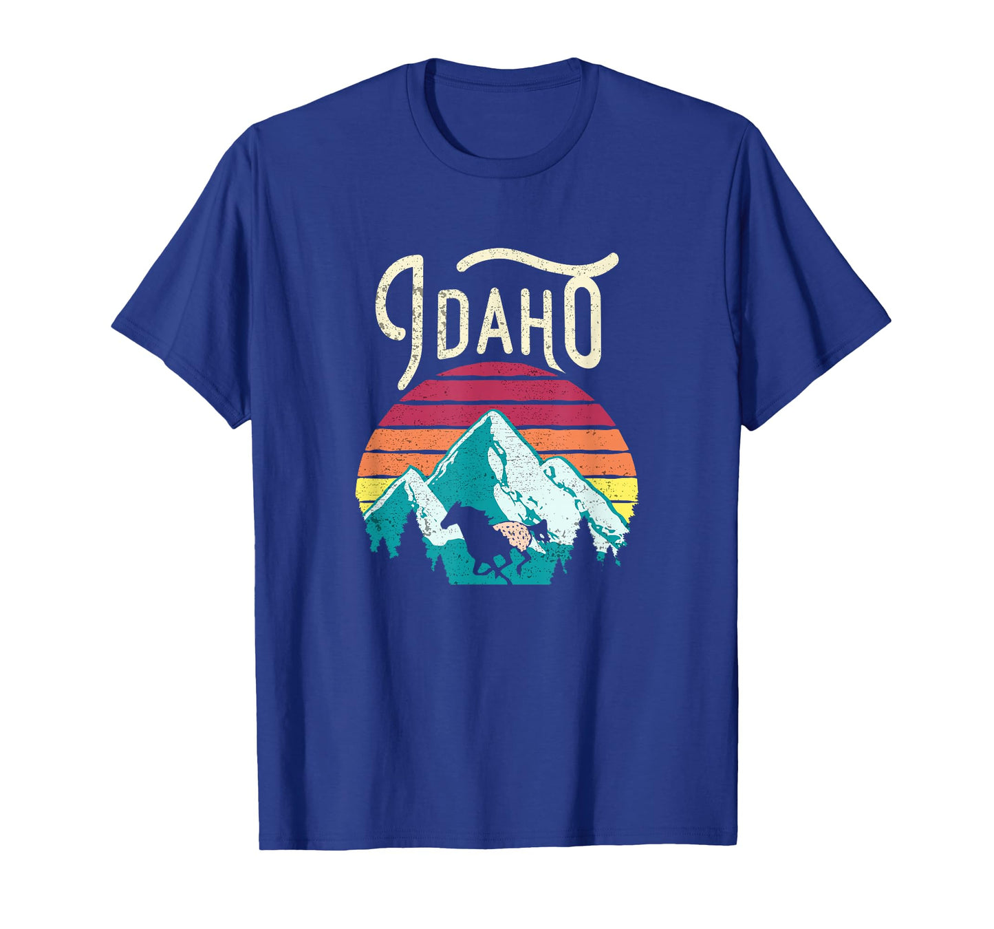 Retro Idaho ID Mountains Outdoor Wildlife T-Shirt T-Shirt