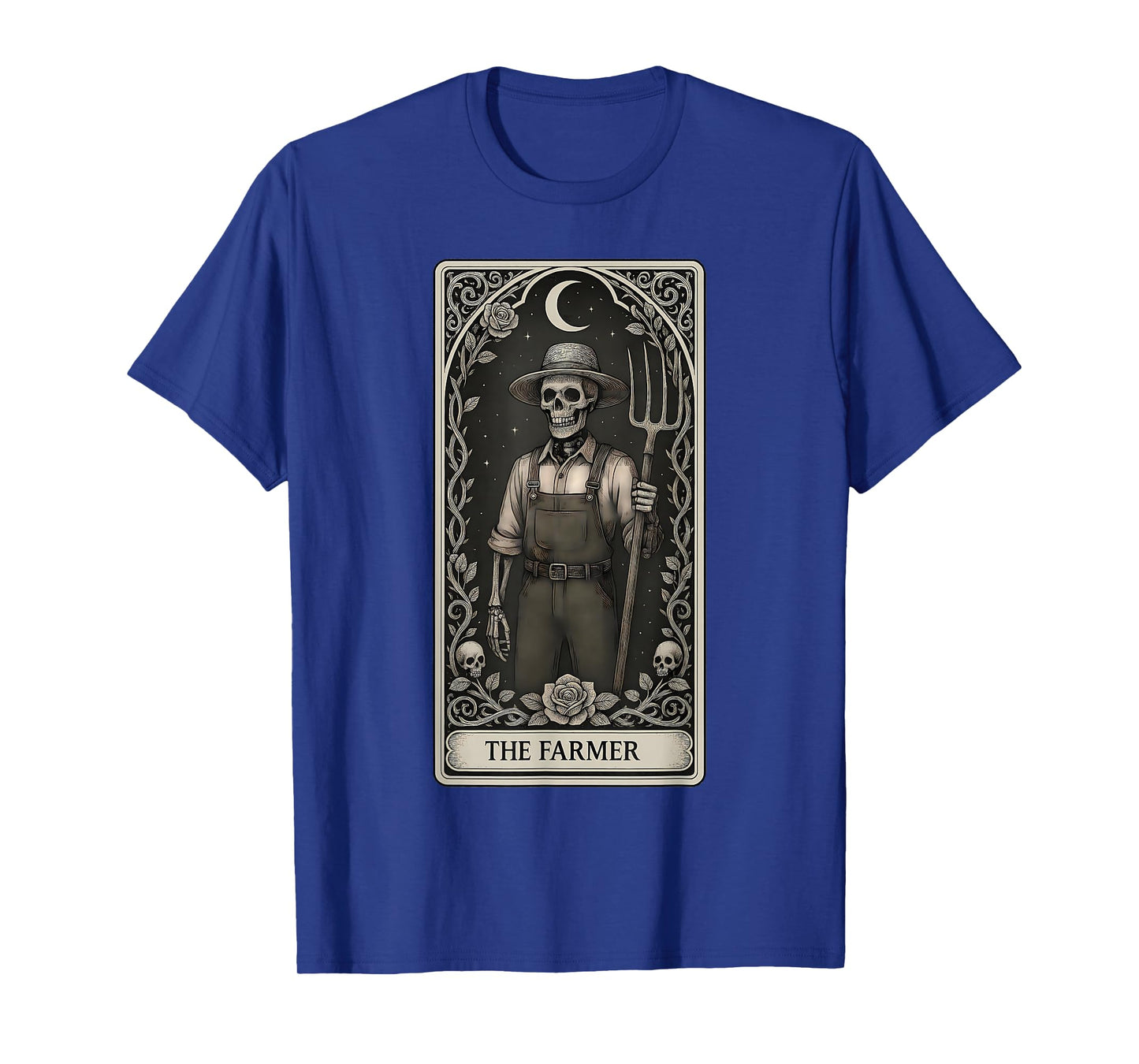 The Farmer Skeleton Tarot Card T-Shirt