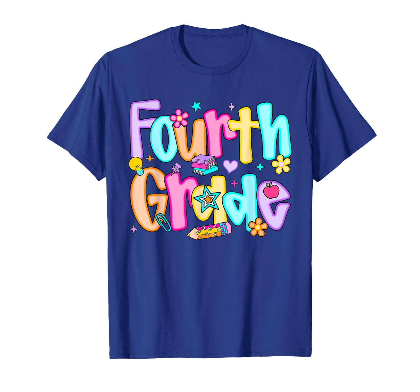 Preppy Fourth Grade Back To School 4th Grade Teachers Girls T-Shirt