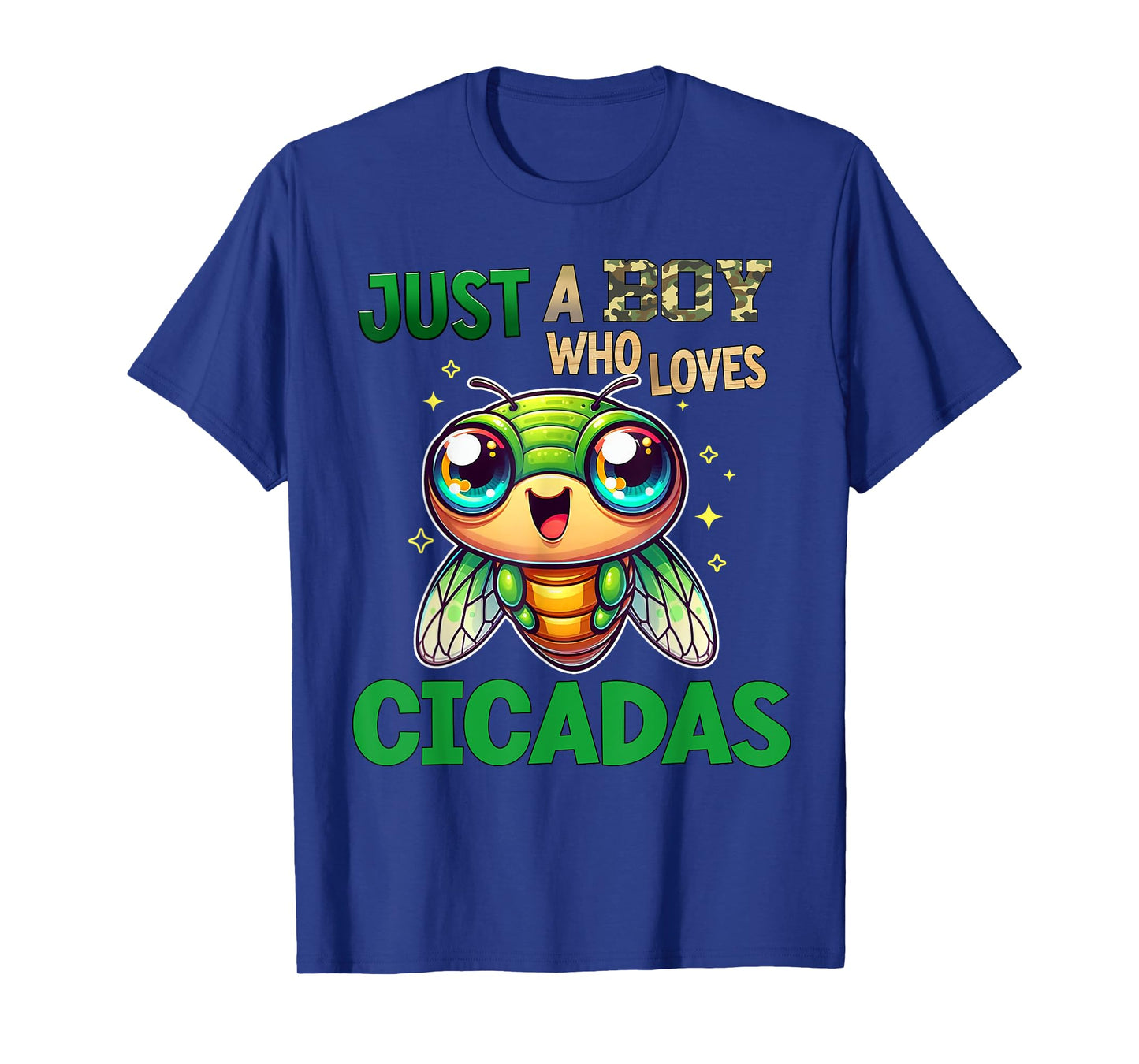Funny Cicada Insect Just a Boy Who Loves Cicadas T-Shirt