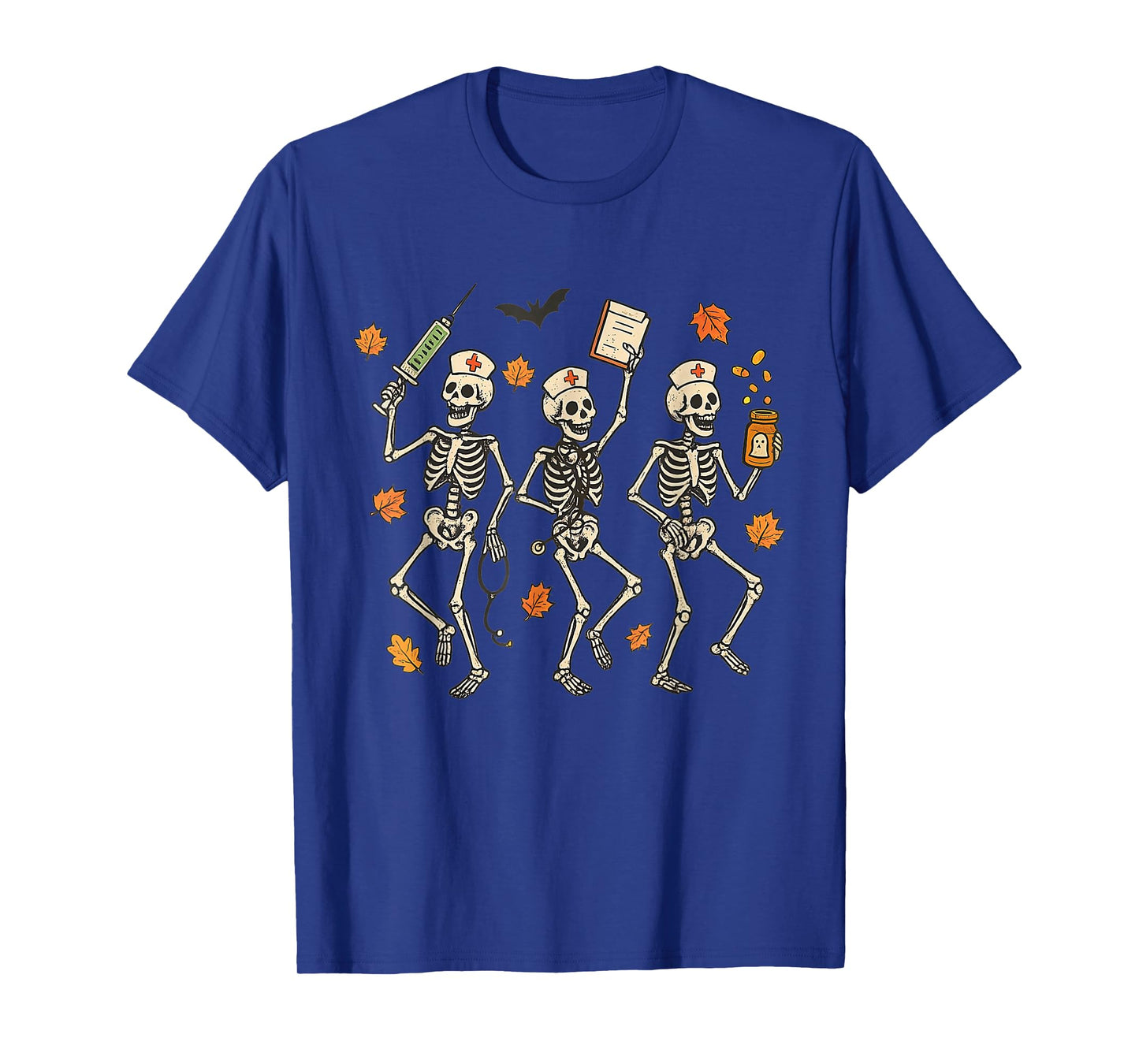 Halloween Nurse Skeleton Spooky Season Registered Nurse RN T-Shirt