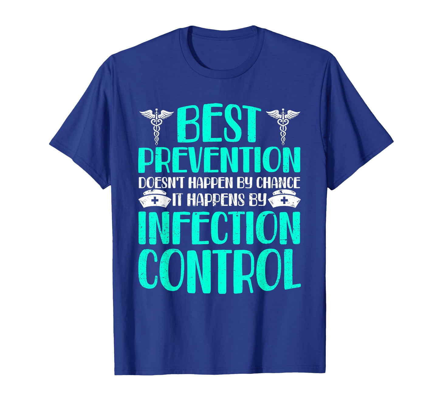 Infection Prevention and Control Gifts Unisex-Adults Nurse T-Shirt, Black, Small, Short Sleeve, Classic Fit, Crew Neck, Polyester 100%
