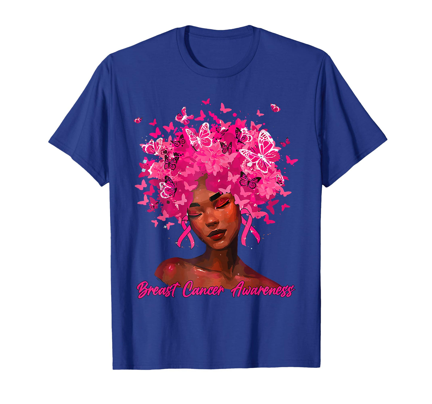 in October We Wear Pink Black Women Breast Cancer Awareness T-Shirt