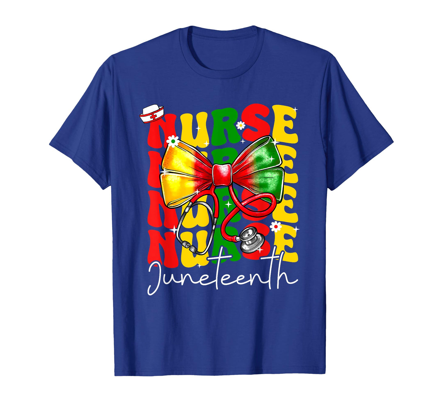 Juneteenth Nurse Black Freedom Day 1865 Black History Month T-Shirt