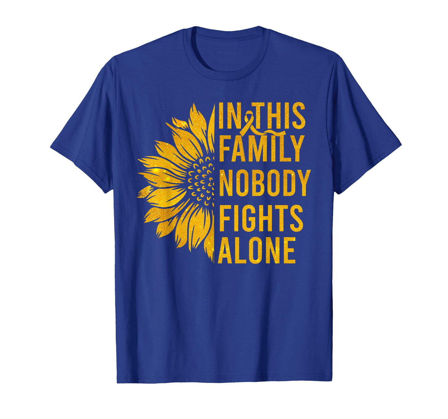 Fight Childhood Cancer sunflower Childhood Cancer Awareness T-Shirt
