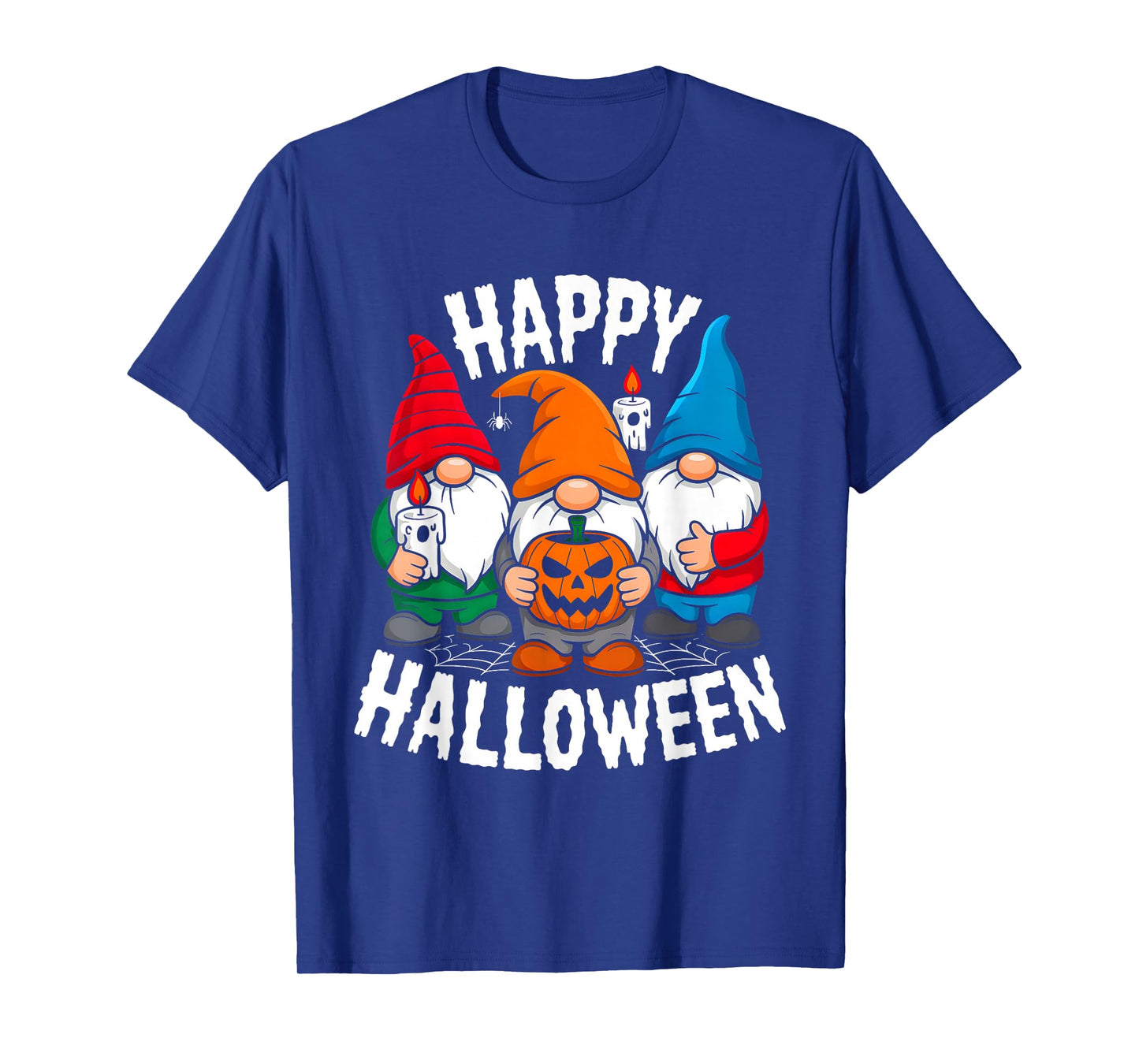 Gnomes Happy Halloween Spooky Pumpkin Gnome Lover Men Women T-Shirt