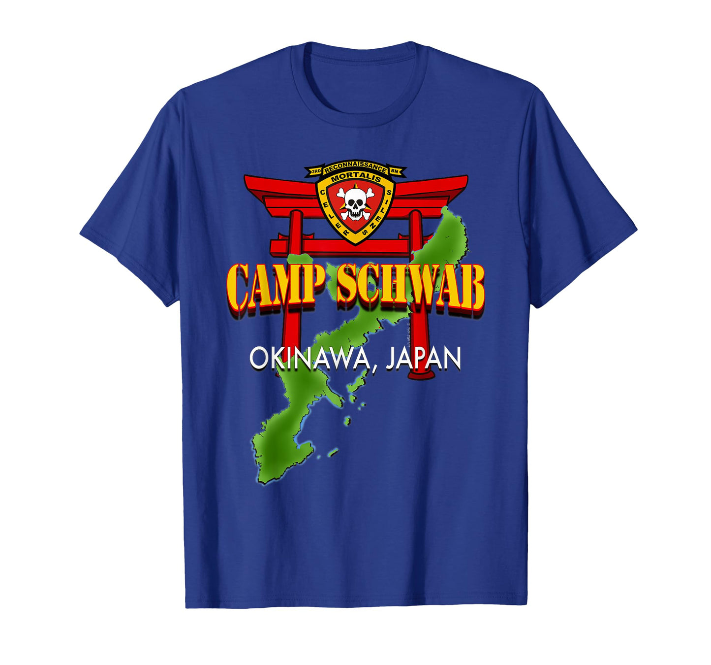 3D Reconnaissance Battalion Camp Schwab Okinawa T-Shirt