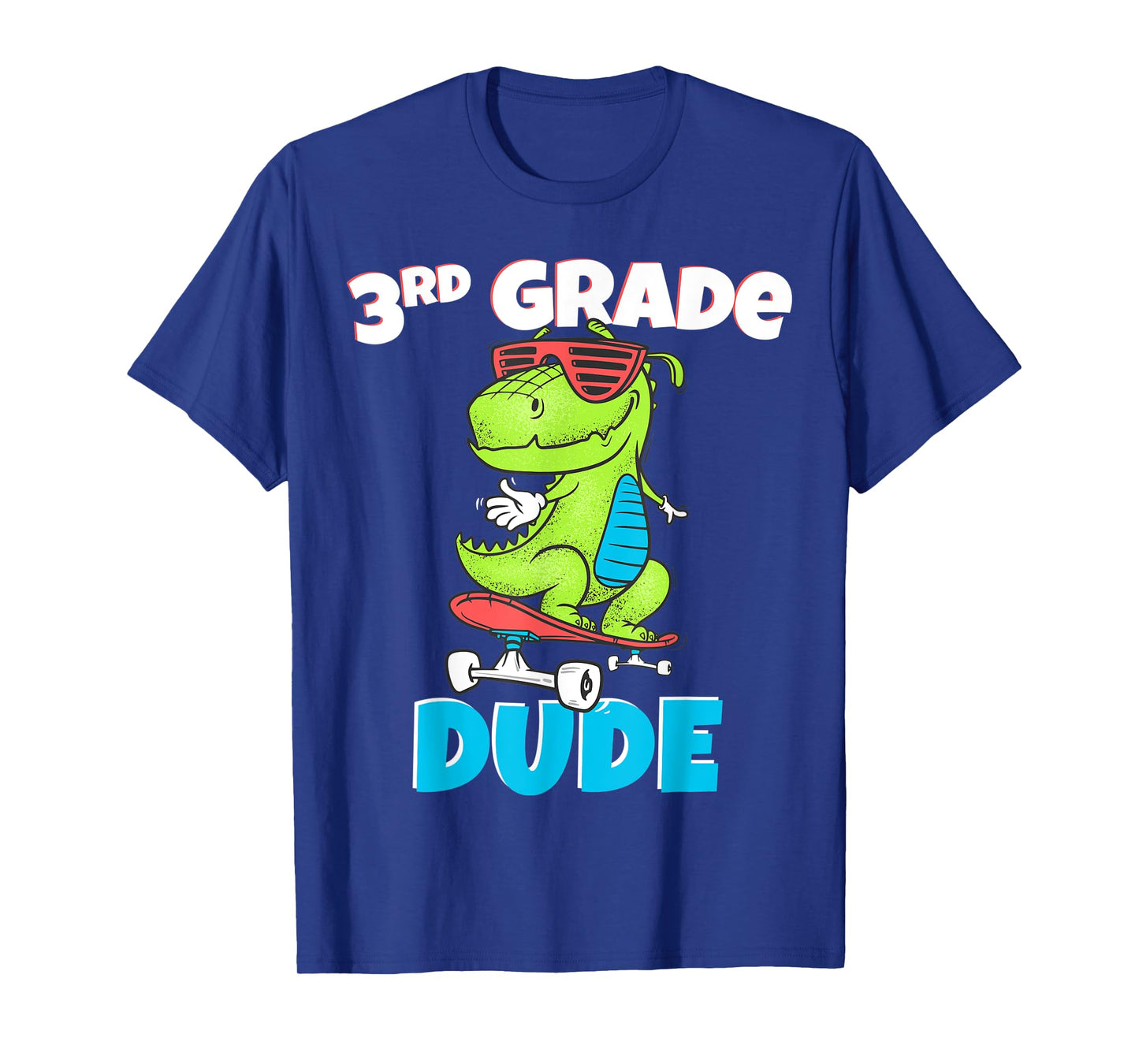 Kids 3rd Grade Dude Shirt Back To School Dinosaur Tshirt T-Shirt