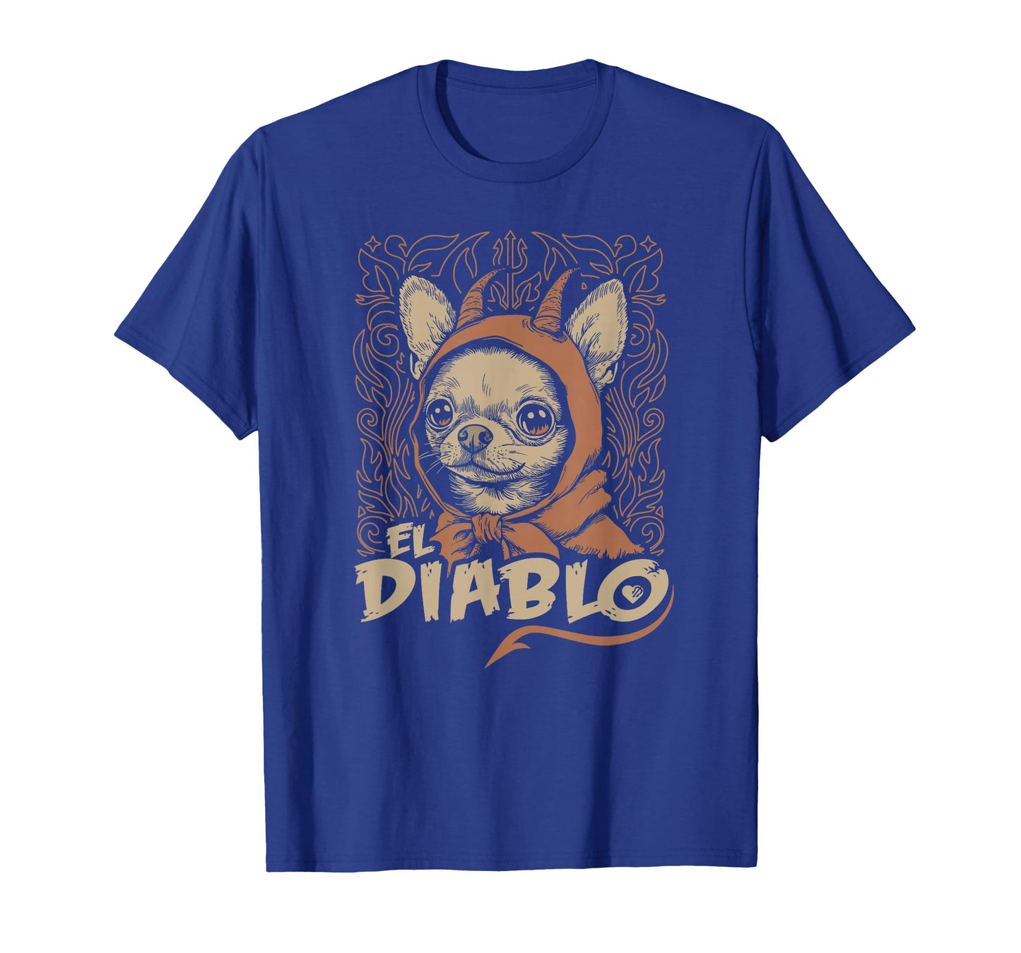Funny Chihuahua El Diablo Cute Little Devil Vintage Dog T-Shirt