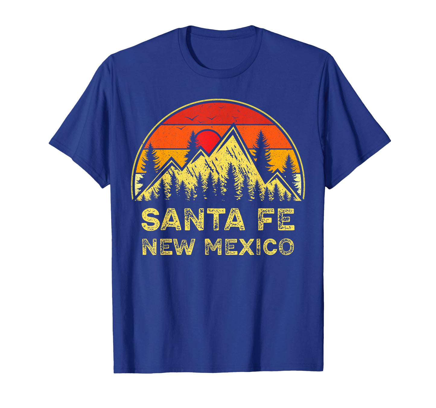 Vintage Santa Fe New Mexico NM Mountains Hiking Souvenir T-Shirt