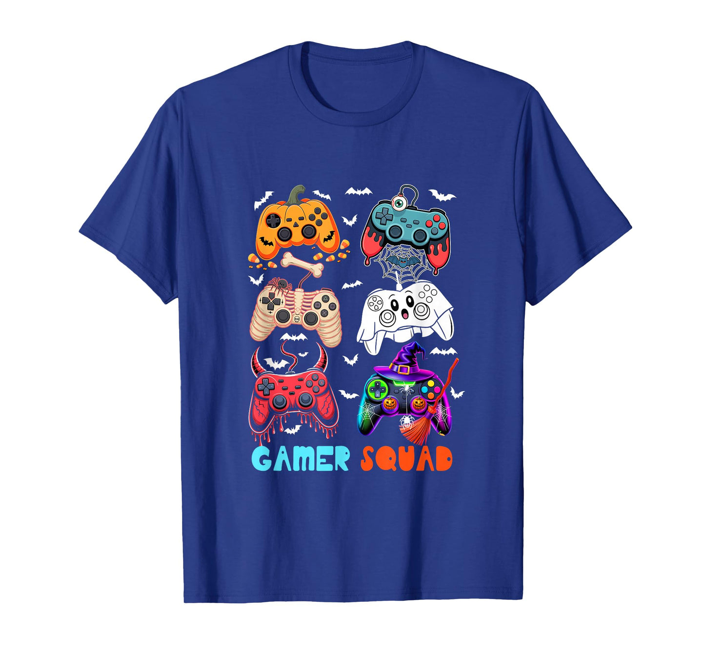 Gamer Halloween Squad Horror Collection Game Controllers T-Shirt