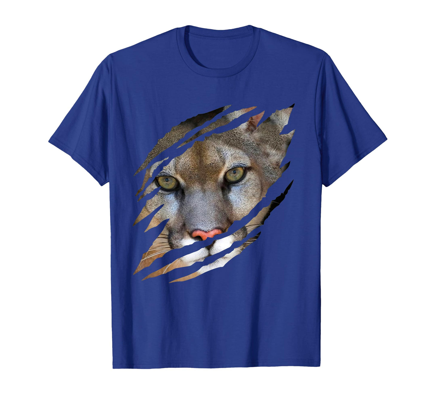 Mountain Lion Puma Cougar Claws Scratch Ripping Graphic T-Shirt