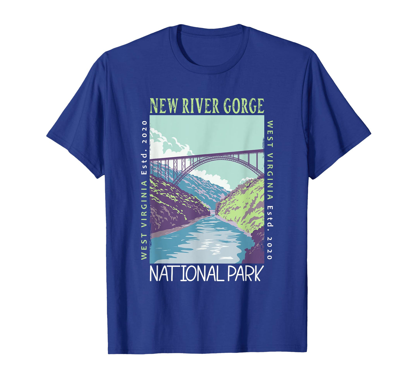 New River Gorge National Park Bridge Distressed Vintage T-Shirt