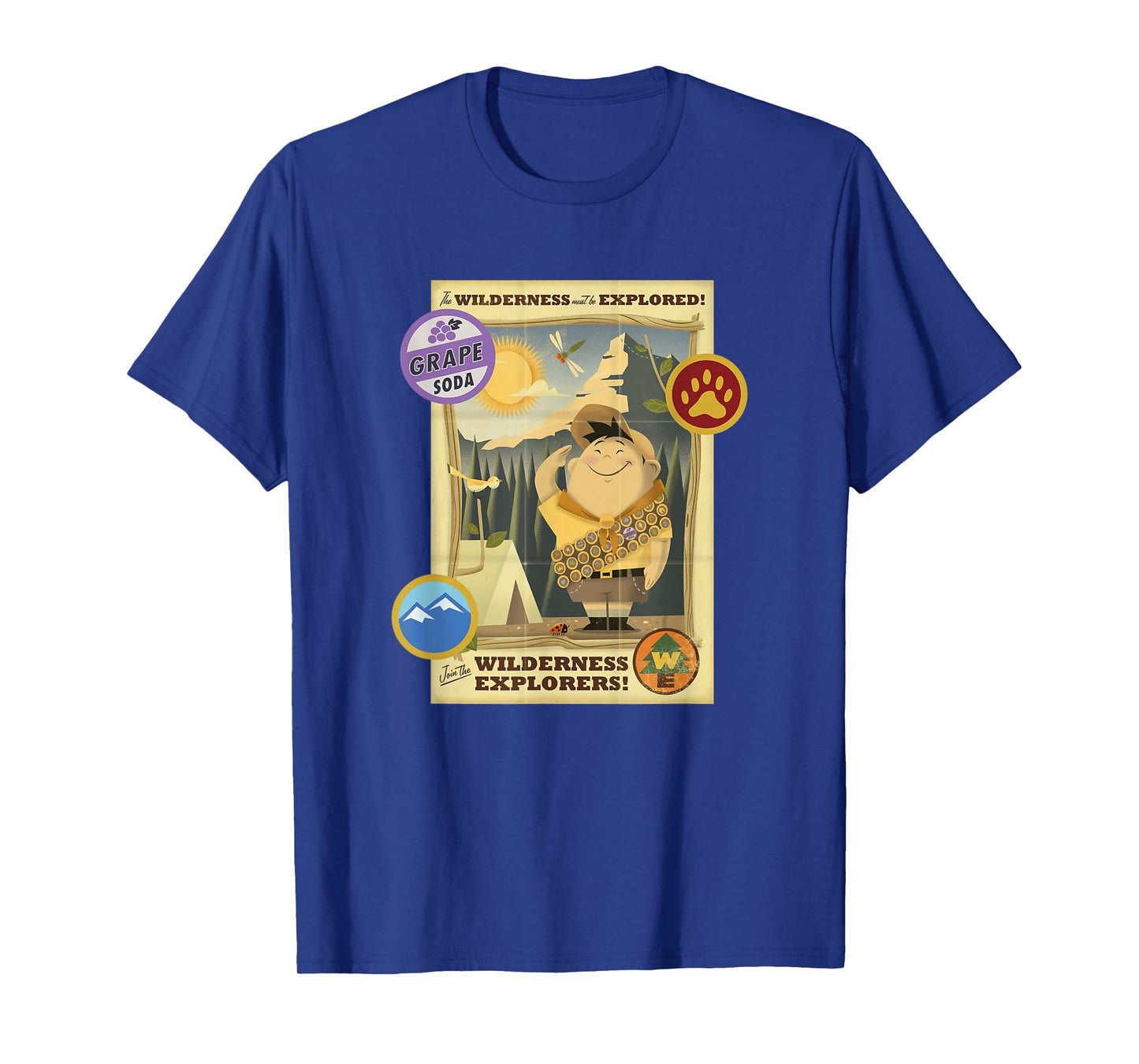 Disney Pixar Up Join The Wilderness Explorers Vintage Poster T-Shirt