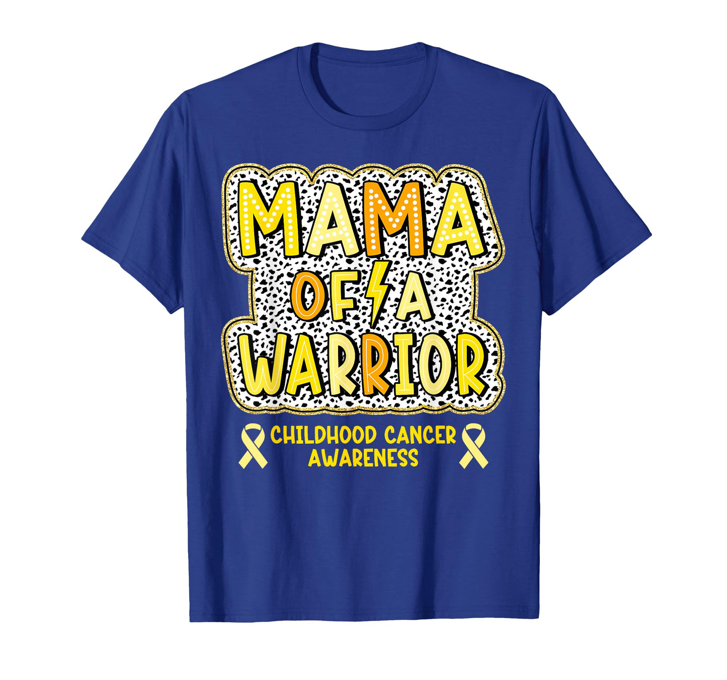 Childhood Cancer Awareness Mom of A Warrior Gold Ribbon T-Shirt