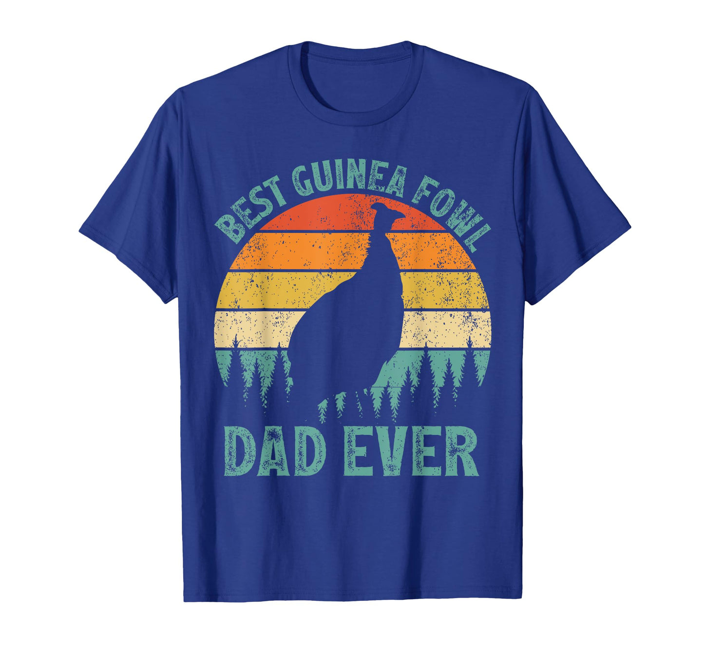 Funny Vintage Best Guinea Fowl Dad Ever Father's Day T-Shirt