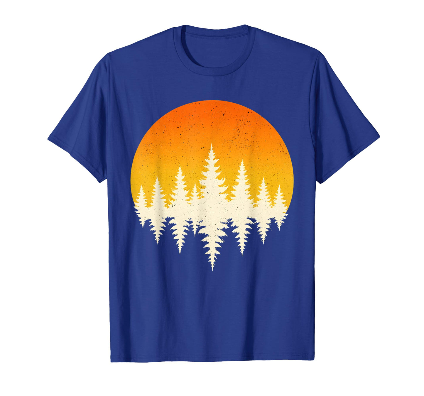 Pine Tree Silhouette Reflection Sunset Wilderness Hiking T-Shirt