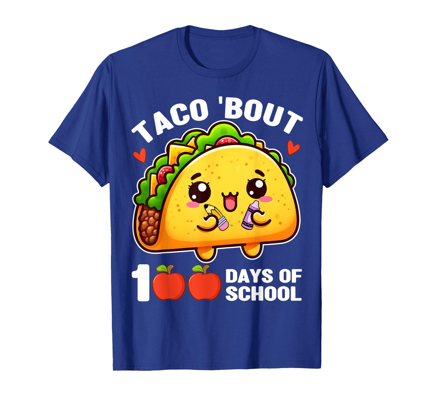 Funny Taco Bout 100 Days of School 100th Day Of School Kids T-Shirt