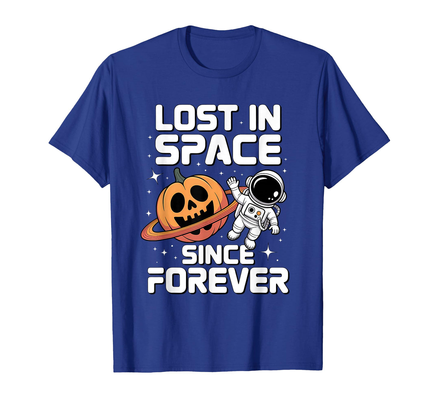 Skeleton Astronaut Halloween Funny Spooky Space T-Shirt