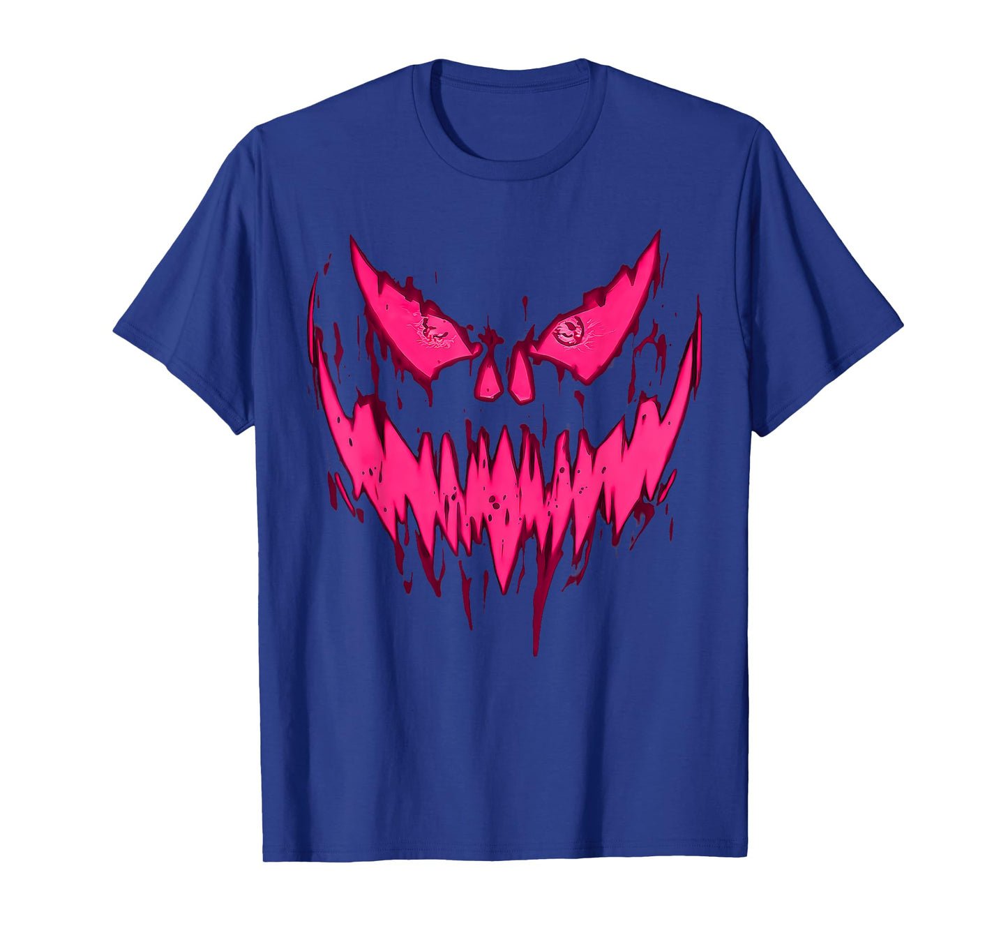 Halloween Scary Evil Pumpkin Face Jack O Lantern Design T-Shirt