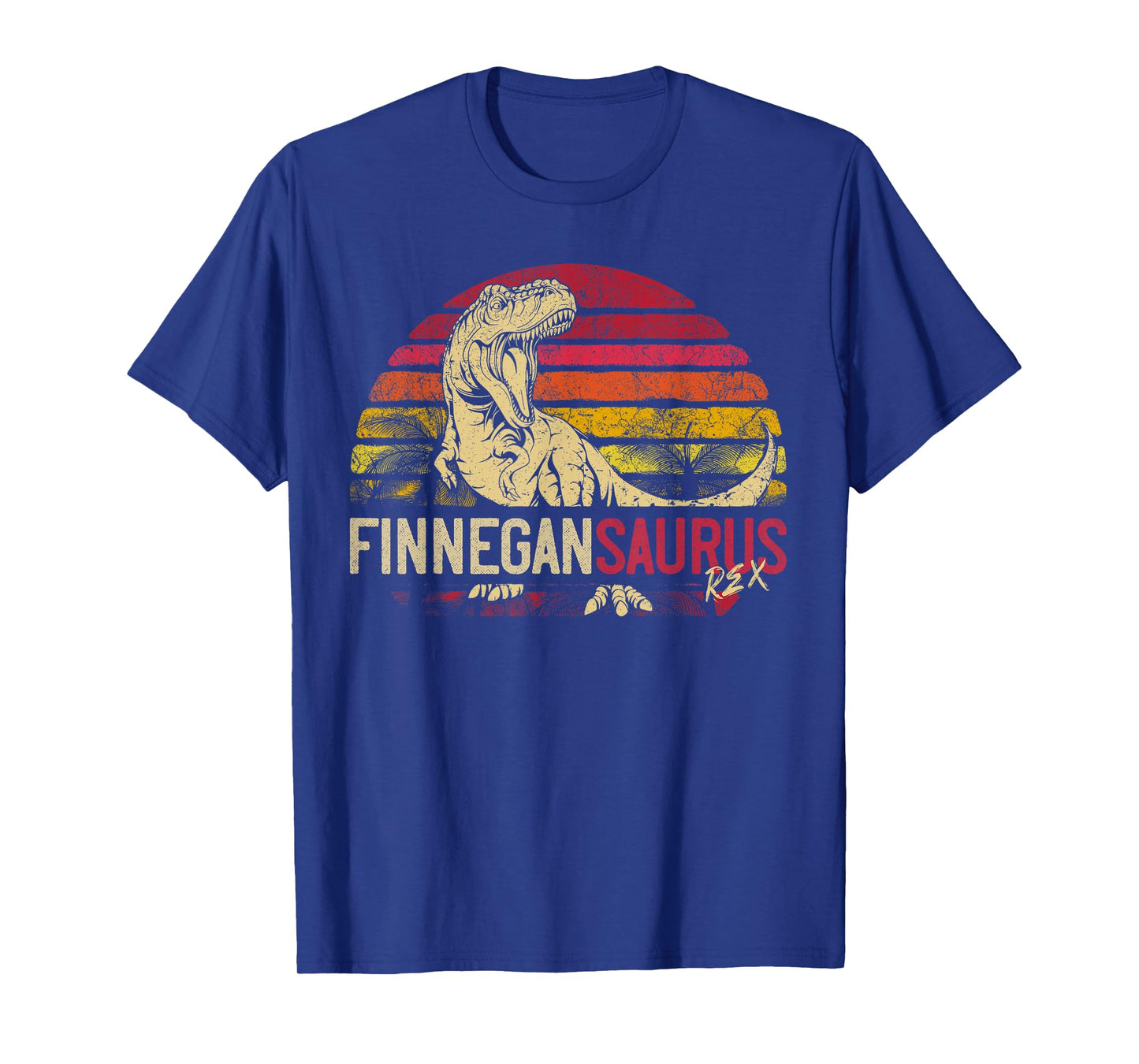 Finnegan Saurus Funny Personalized Dinosaur T Rex Name Gift T-Shirt