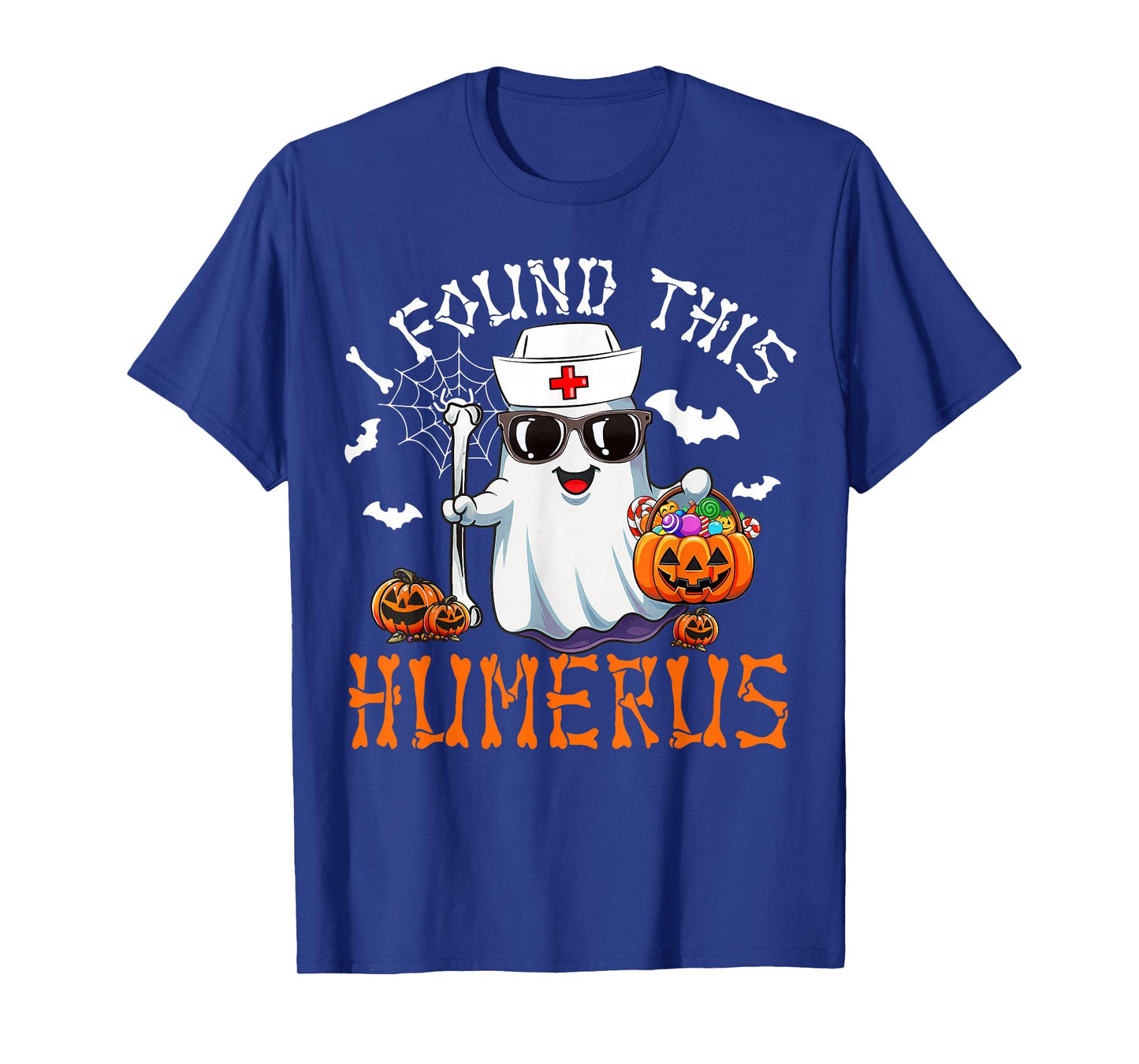 I Found This Humerus Nurse Boo Halloween Costumes Men Women T-Shirt