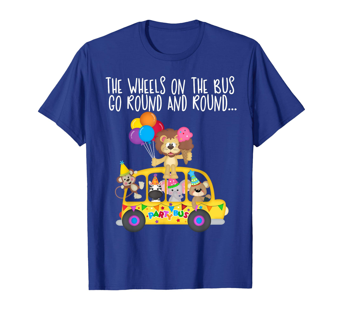 The Wheels On The Bus Go Round and Round Family Matching T-Shirt