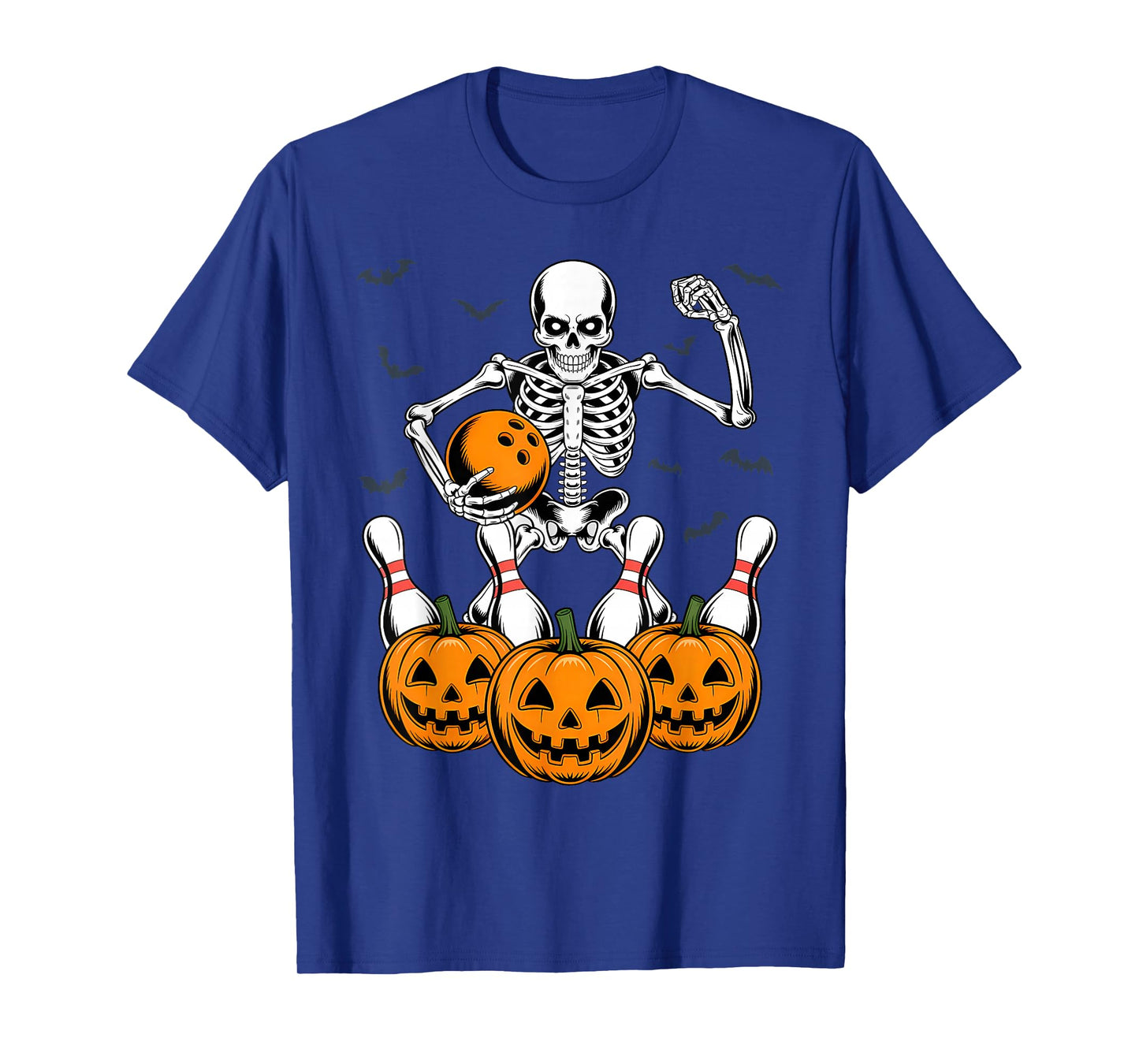 Skeleton Bowling Player Funny Bowler Halloween T-Shirt