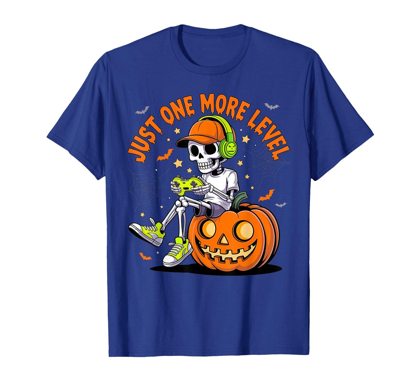 Funny Video Game Halloween Skeleton Gamer Costume Men Boys T-Shirt