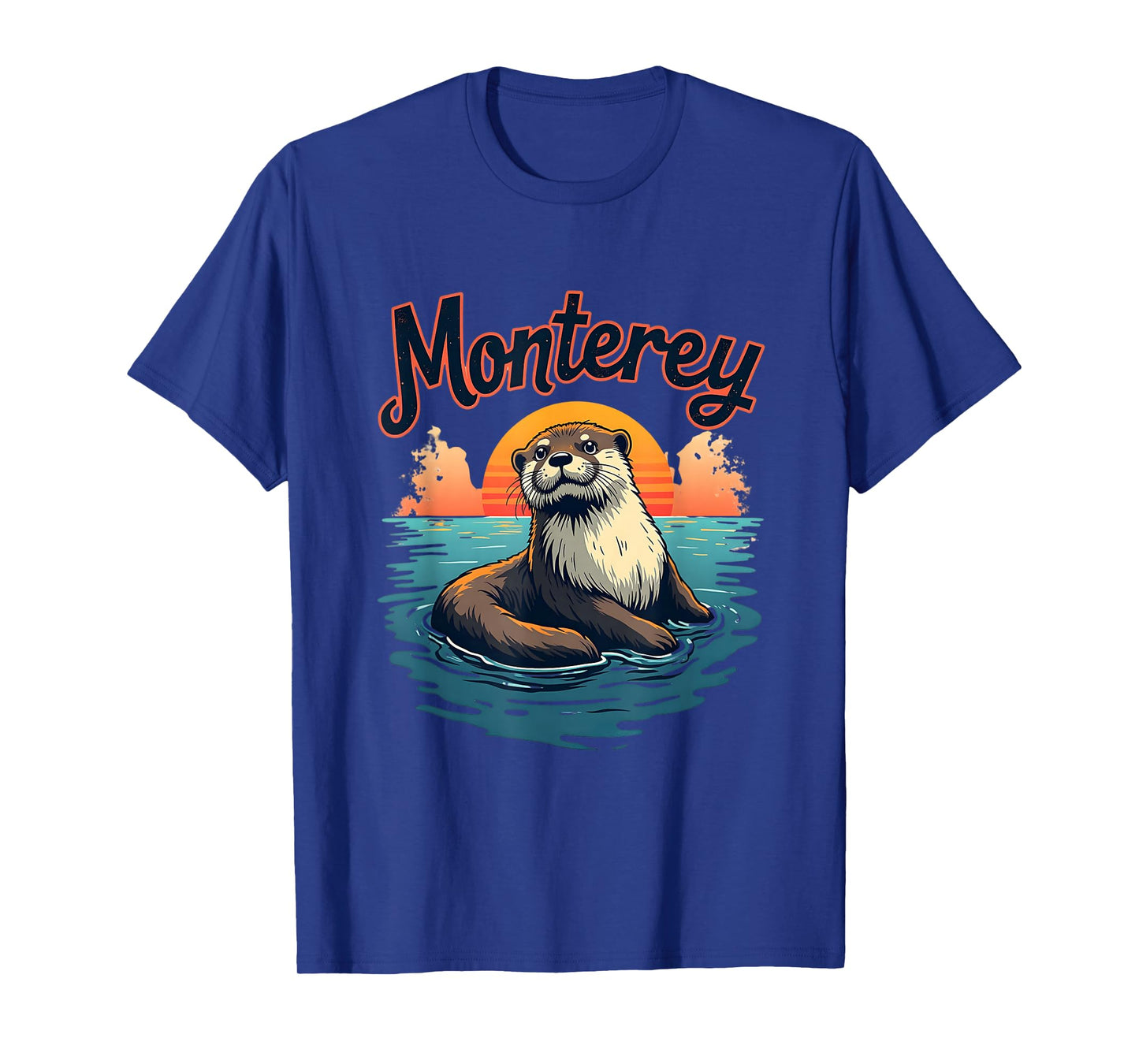 Vintage Sea Otter Monterey California 90s Aquarium Ocean T-Shirt