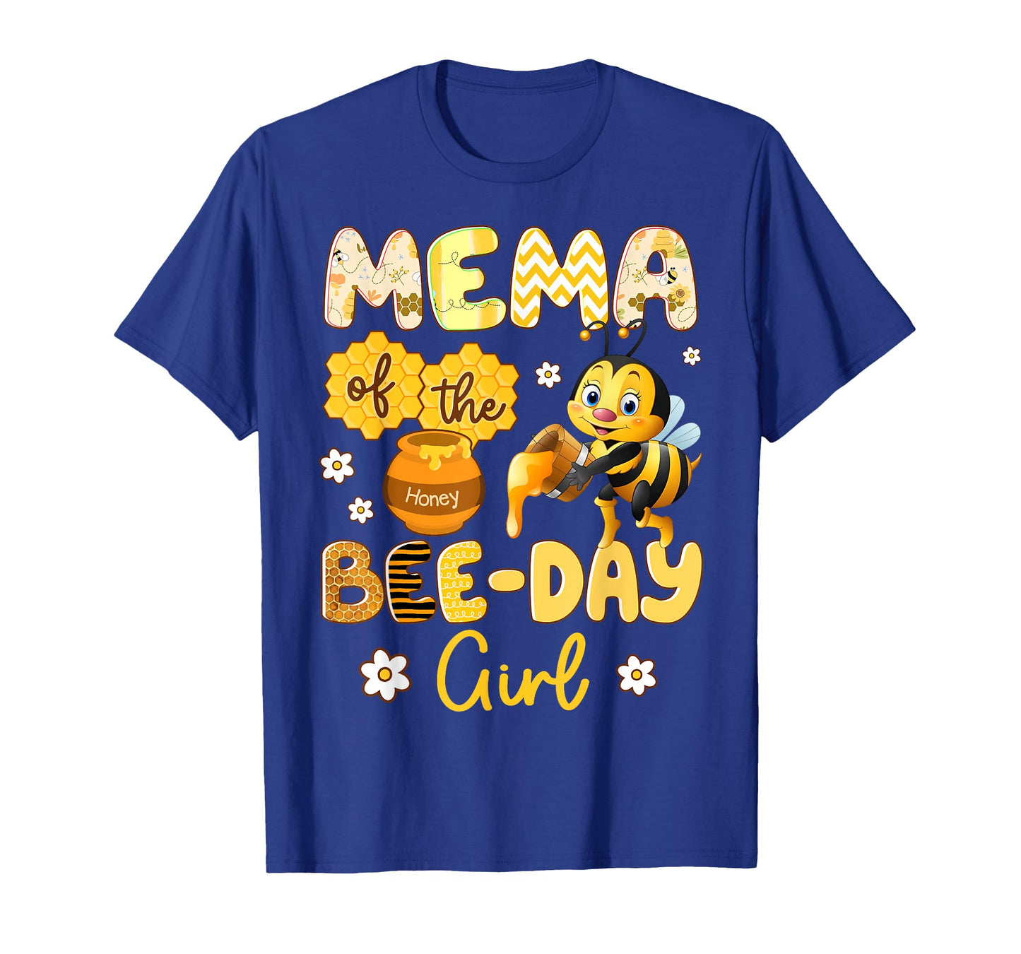 Mema Of The Bee-Day Girl Funny Bee Birthday Party T-Shirt