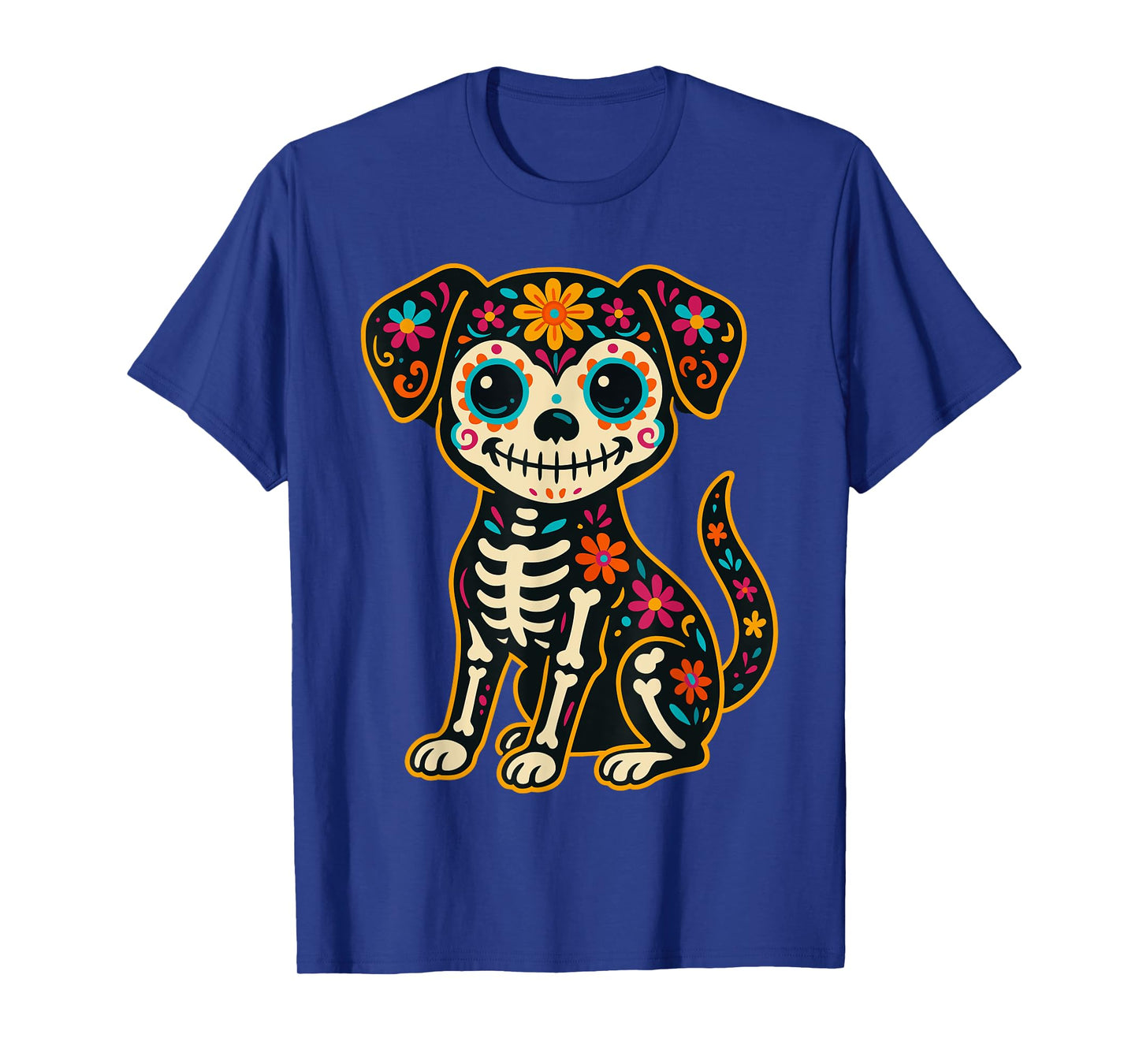Dia De Los Muertos Dog Shirt Day of The Dog Dead Sugar Skull T-Shirt