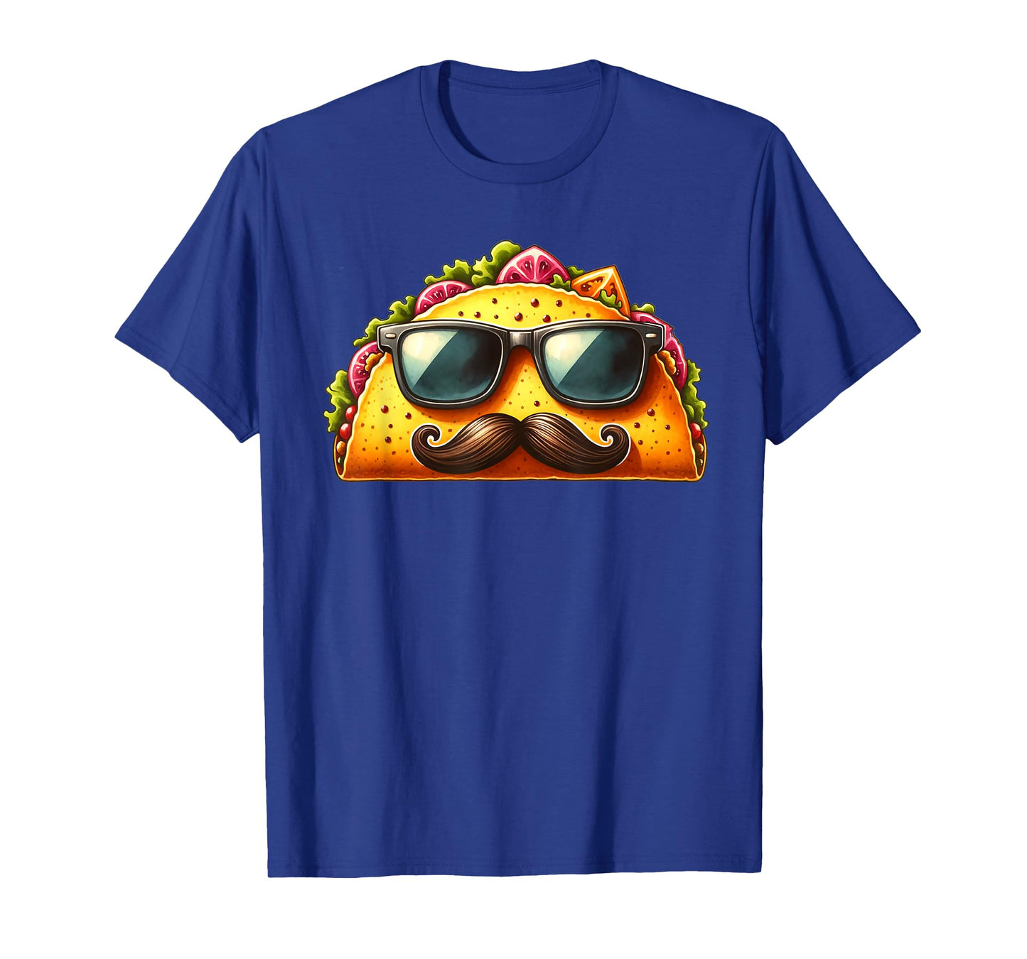 Funny Taco with Sunglasses and Mustache T-Shirt