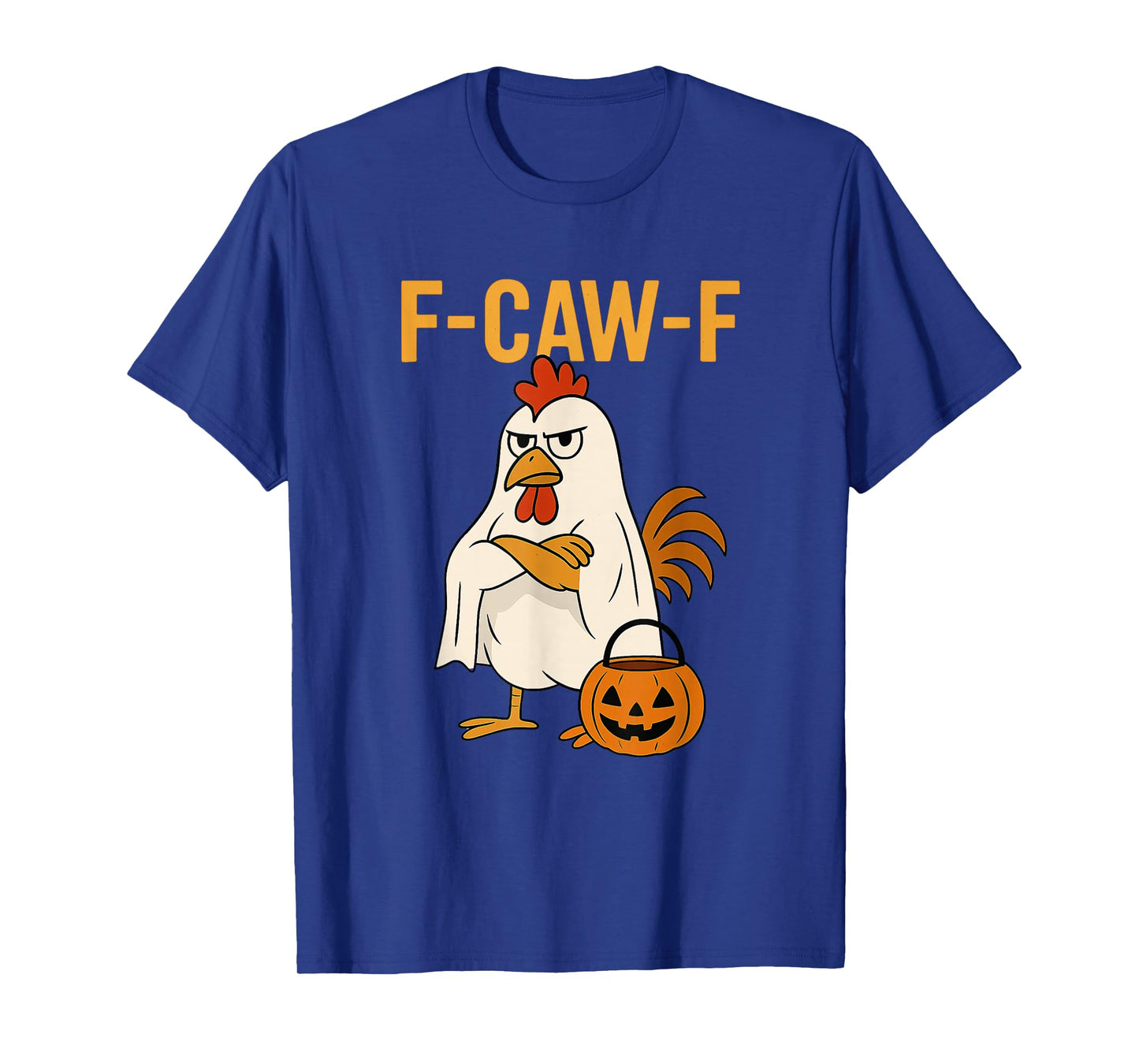 Funny F-Caw-F Chicken FCAWF Chicken Rooster Meme Halloween T-Shirt