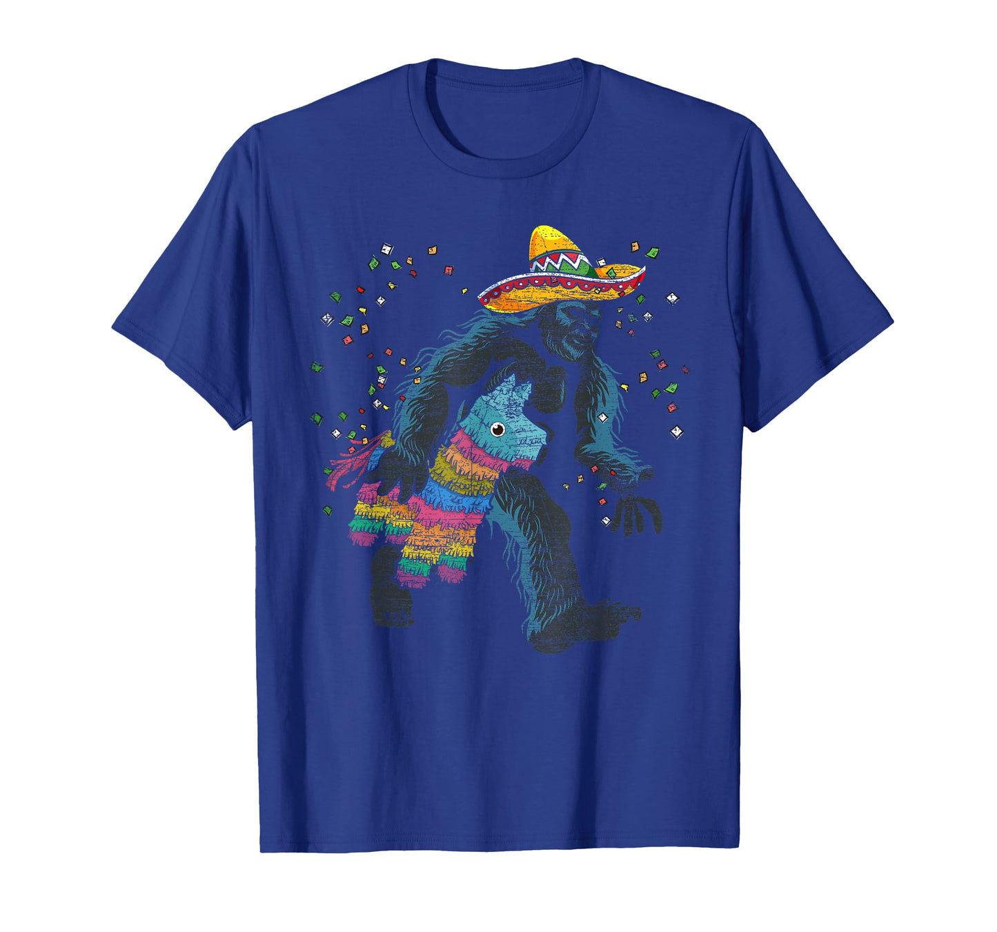 Bigfoot Mexican Pinata Sasquatch Fiesta Funny Cinco De Mayo T-Shirt