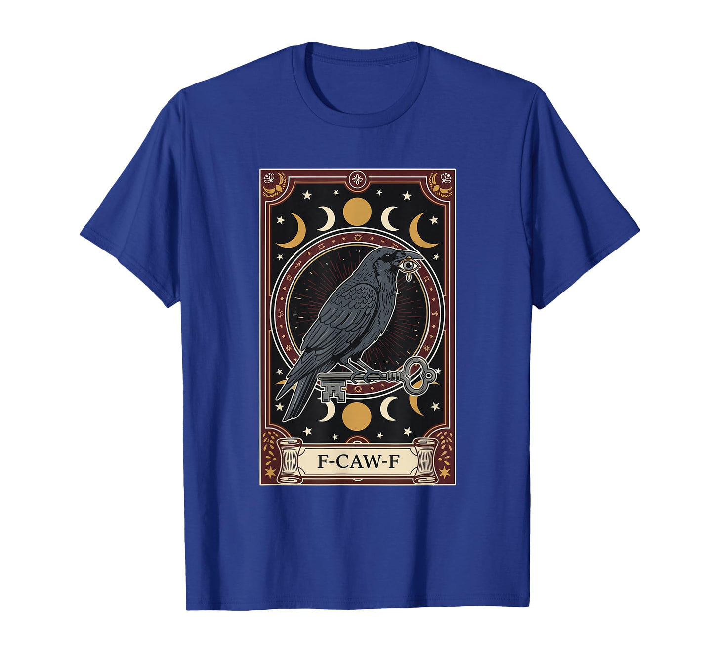 Card Black Crow F-Caw-F Funny Gothic Humor T-Shirt