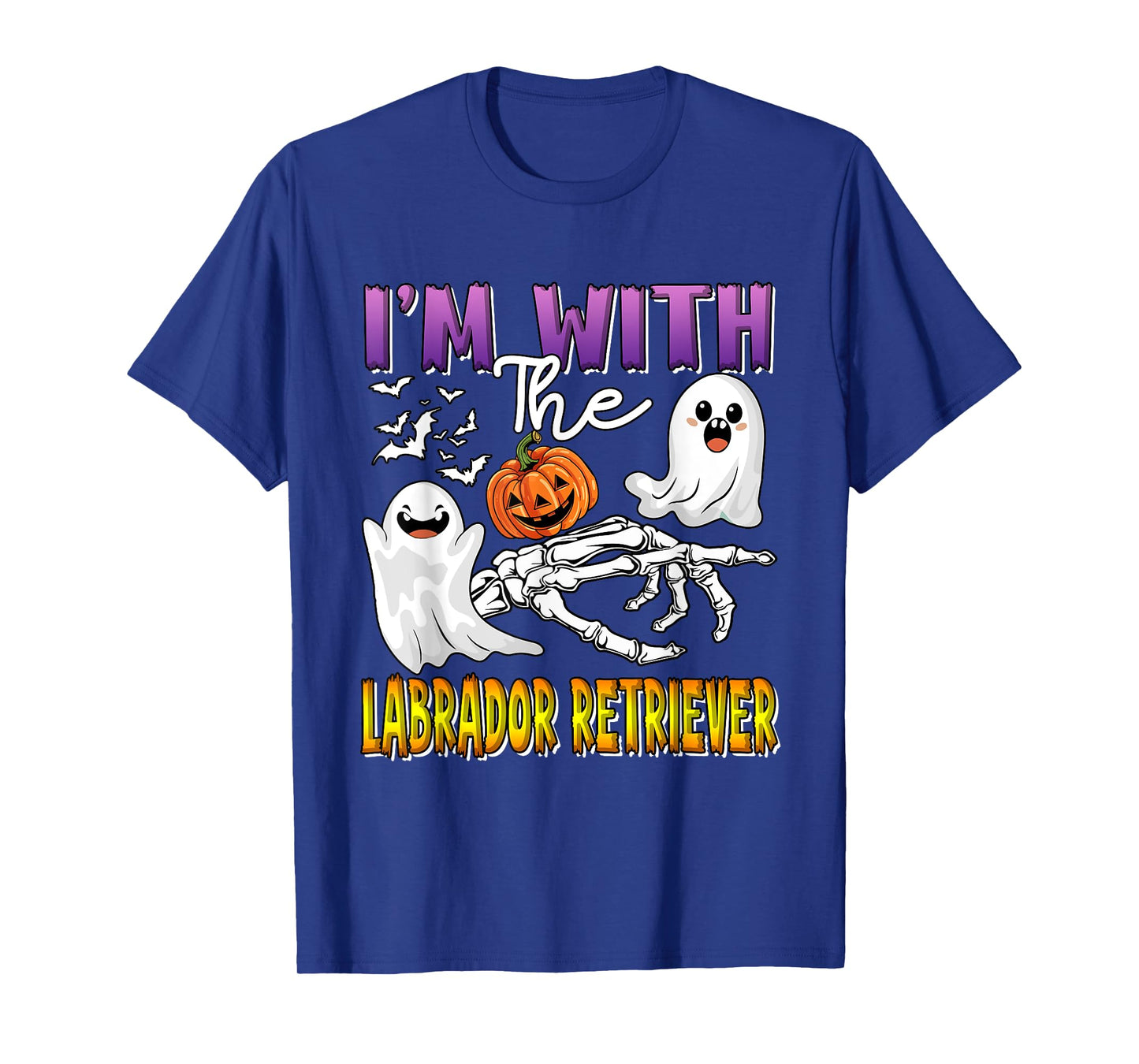 I'm with Labrador Retriever Halloween Boo Funny Single Owner T-Shirt