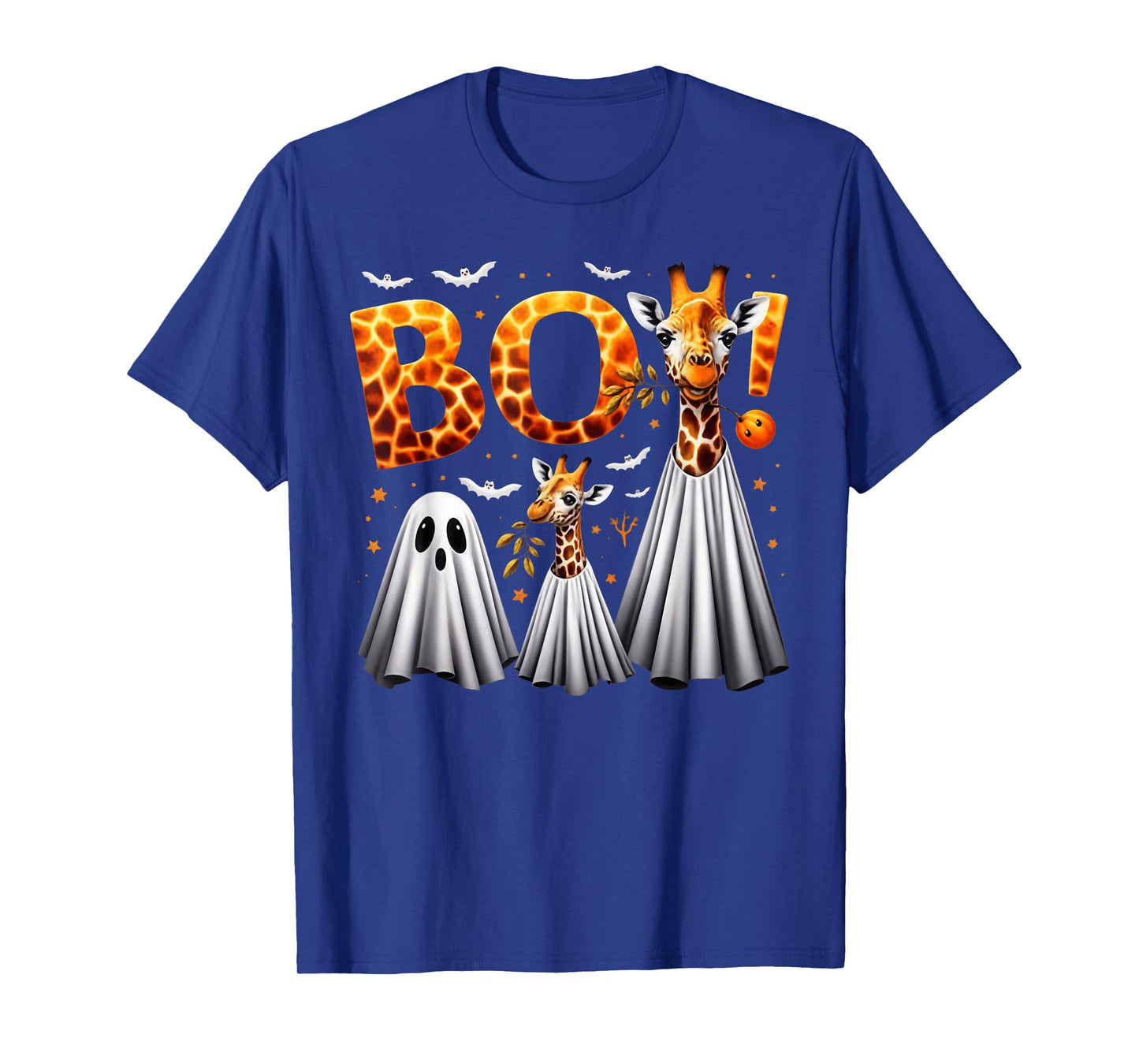 Spooky Ghost Giraffe Halloween Funny African Animal Lover T-Shirt