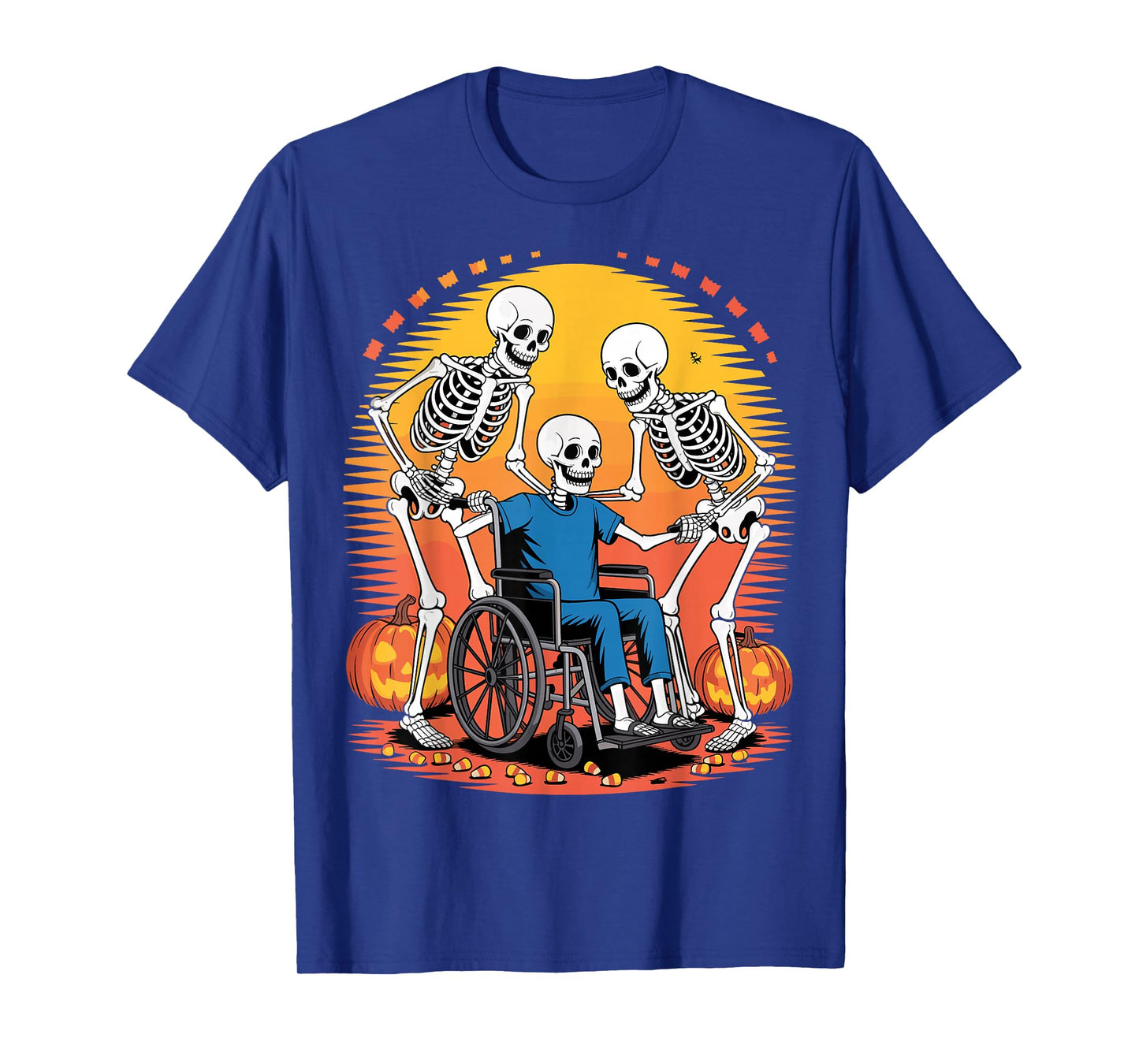 Nurse Skeletons Halloween Healthcare CNA Medical Crew T-Shirt