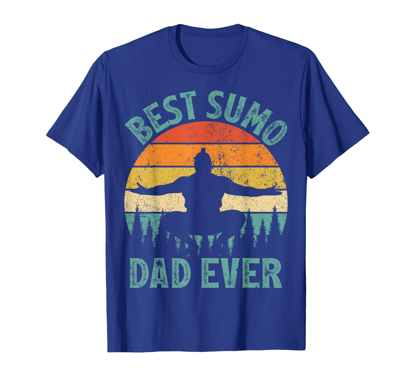 Funny Vintage Best Sumo Dad Ever Father's Day T-Shirt