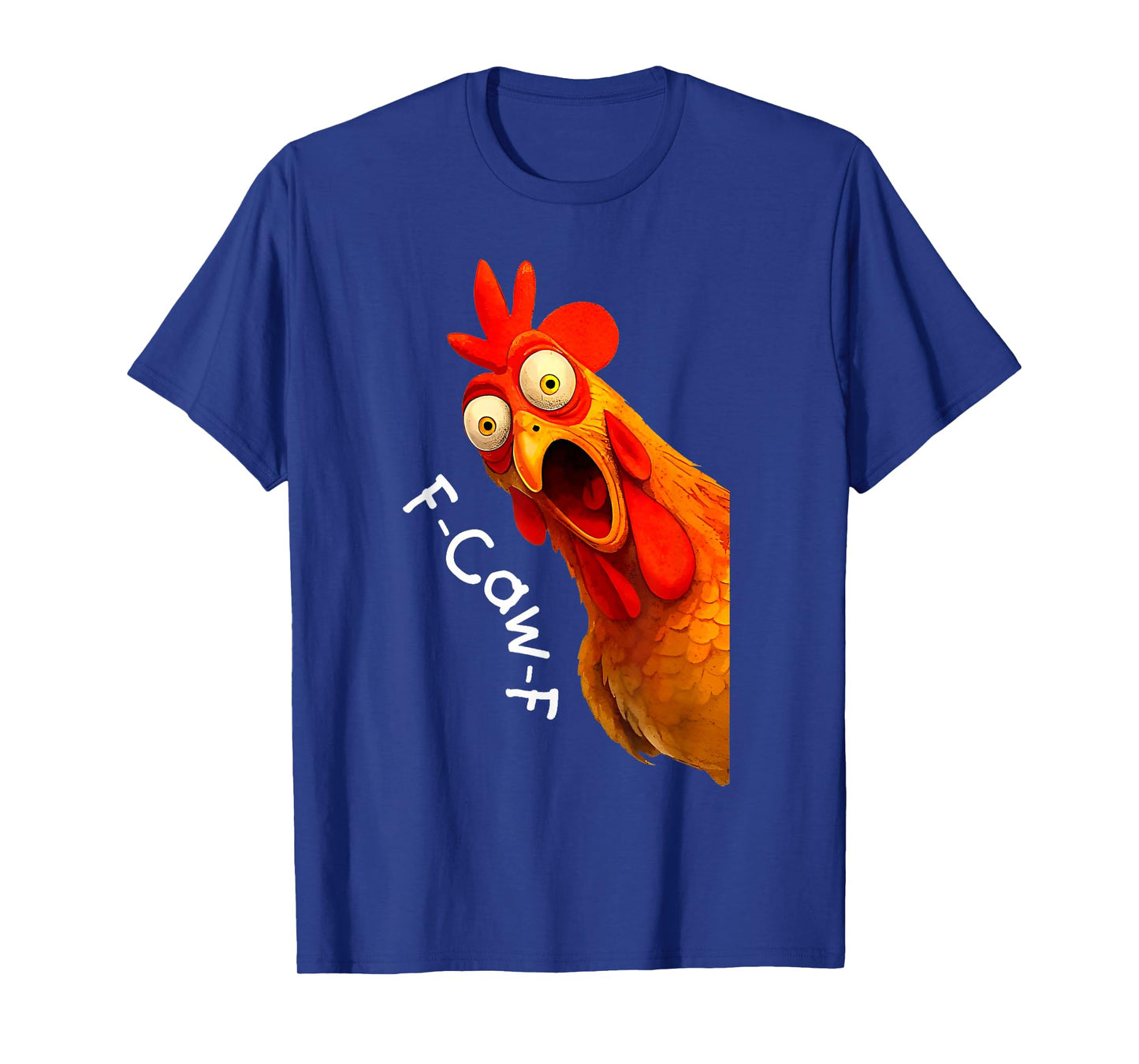 F-Caw-F Chicken Funny Screaming Rooster Meme Vintage Weird T-Shirt