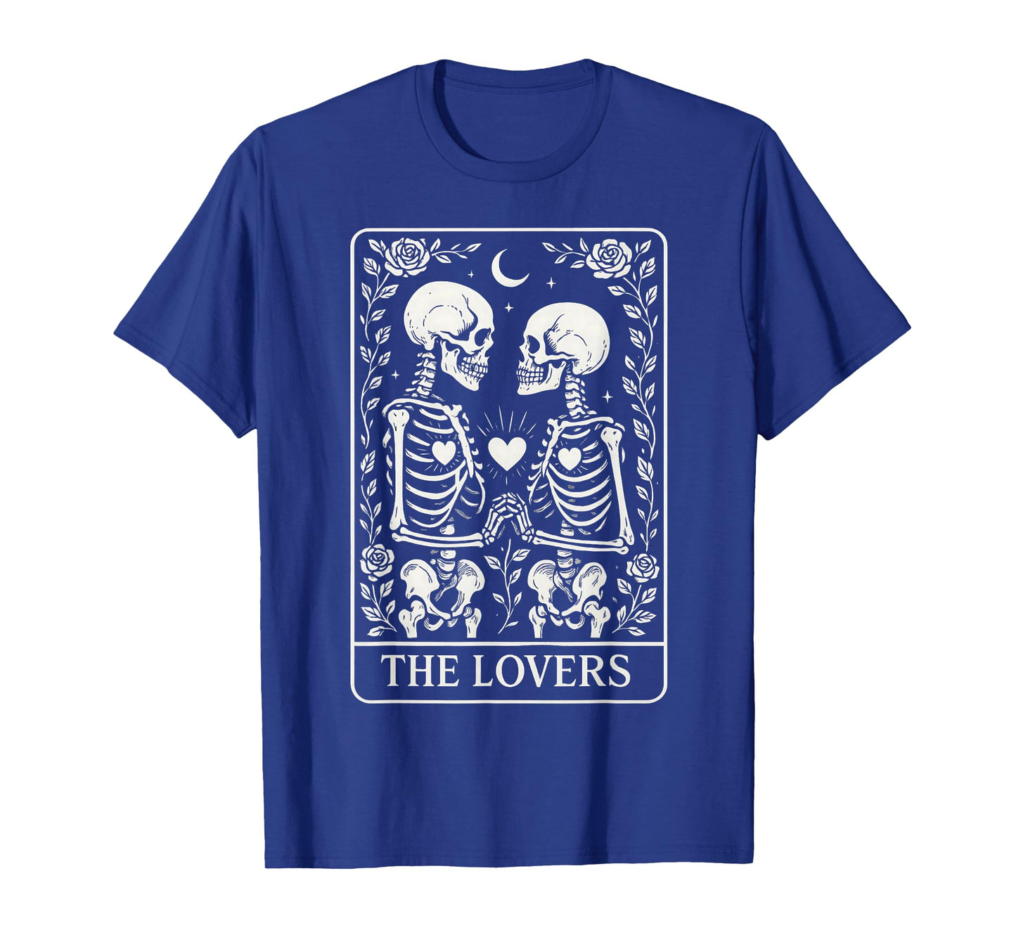 The Lovers Skeleton Matching Couples Spooky Soulmate Gothic T-Shirt