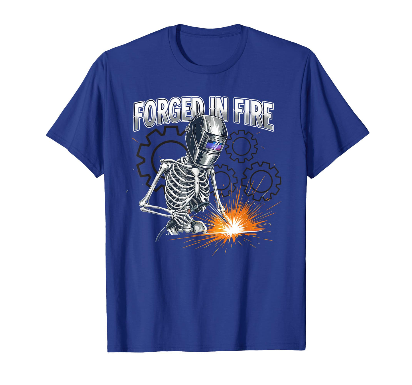 Funny Skeleton Welder Halloween for Metalworks Welding Lover T-Shirt