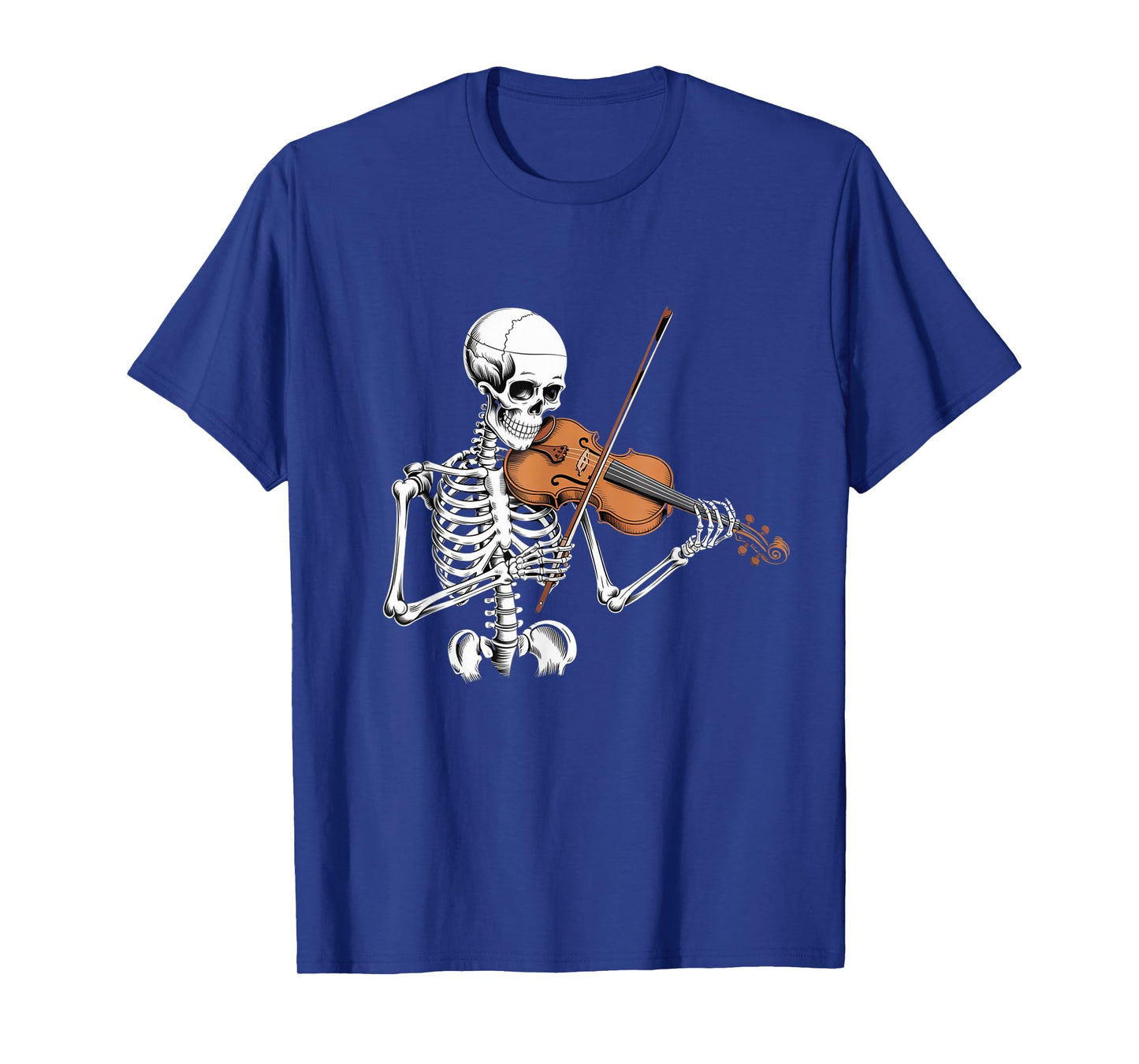 Funny Skeleton Playing Violin Cool Music Funny Skeleton Meme T-Shirt